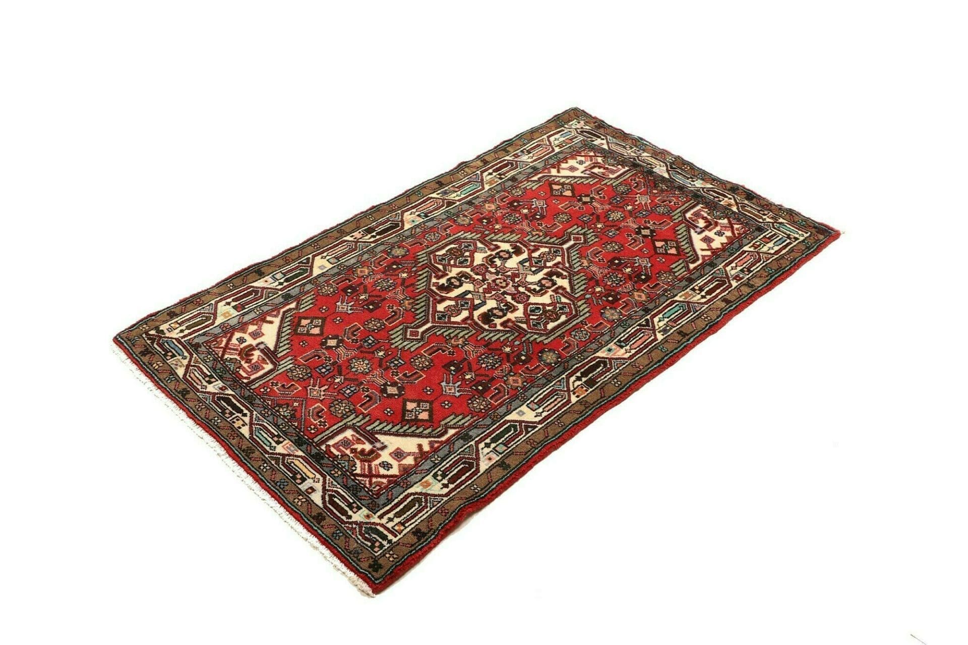 Alternative view of Wool Hamadan Persian Rug 85 × 137 cm, hand-knotted