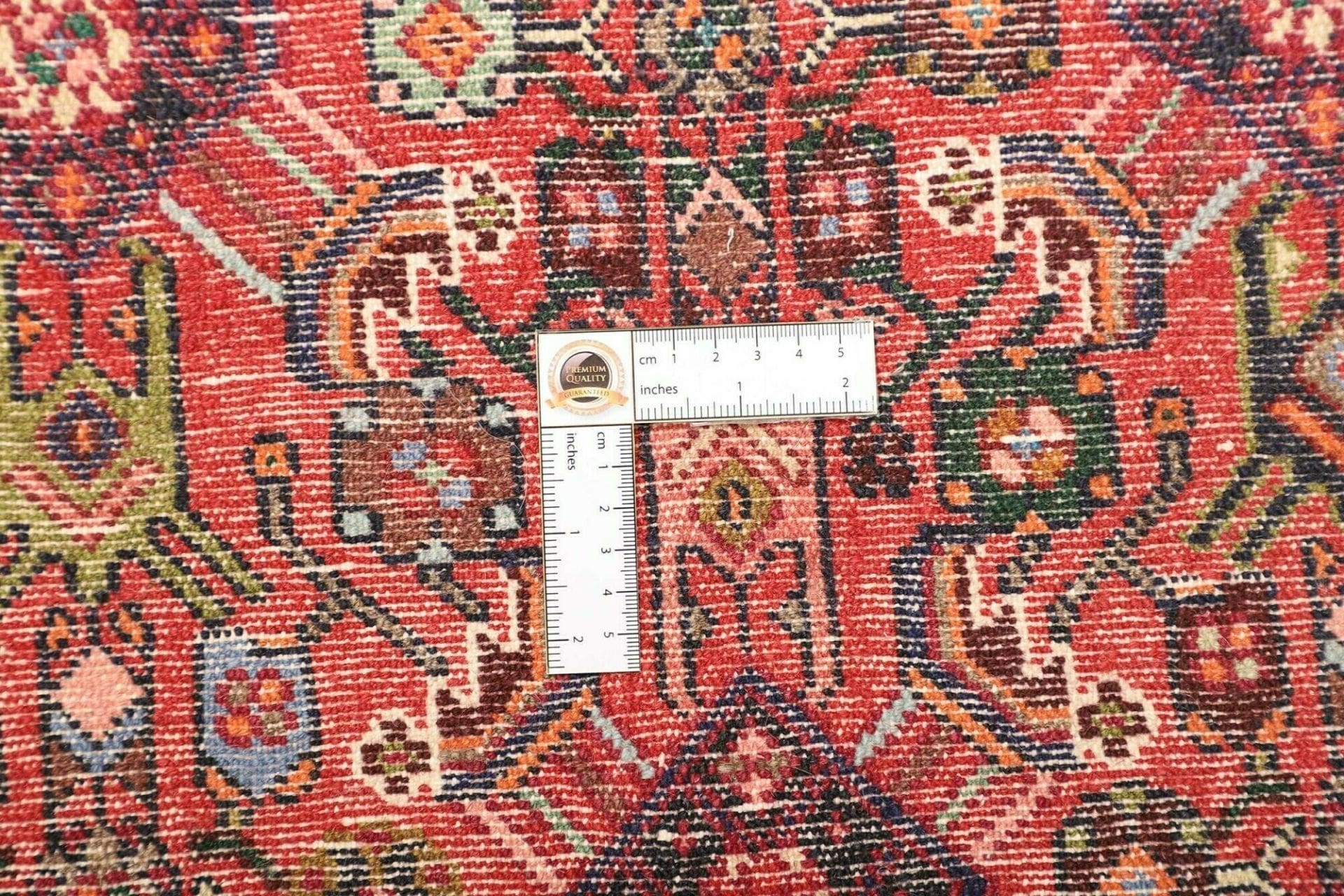 Alternative view of Wool Hamadan Herati Persian Rug 105 × 145 cm, hand-knotted