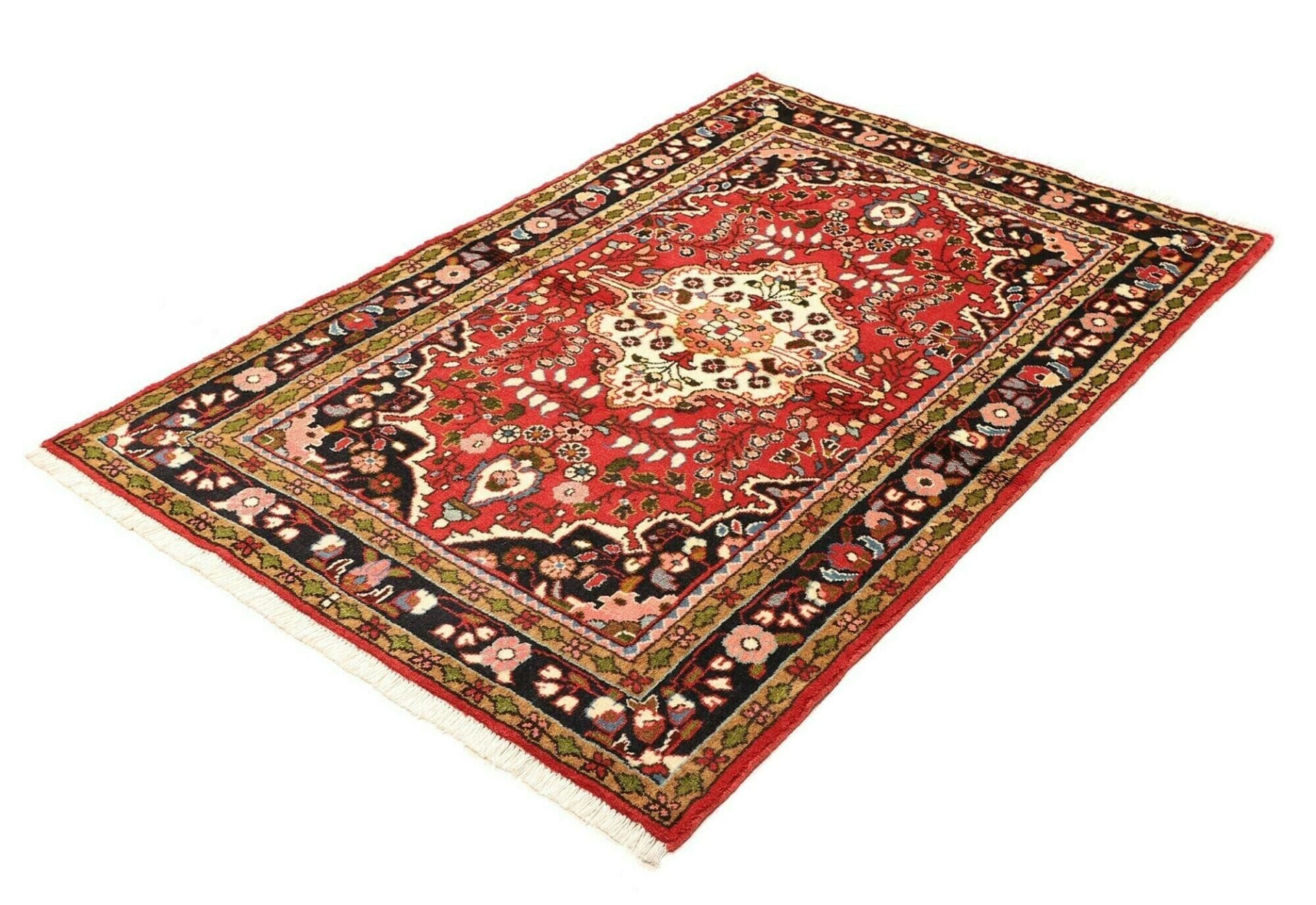 Alternative view of Hand-Knotted Hamadan Persian Rug, 109 × 152 cm, Wool