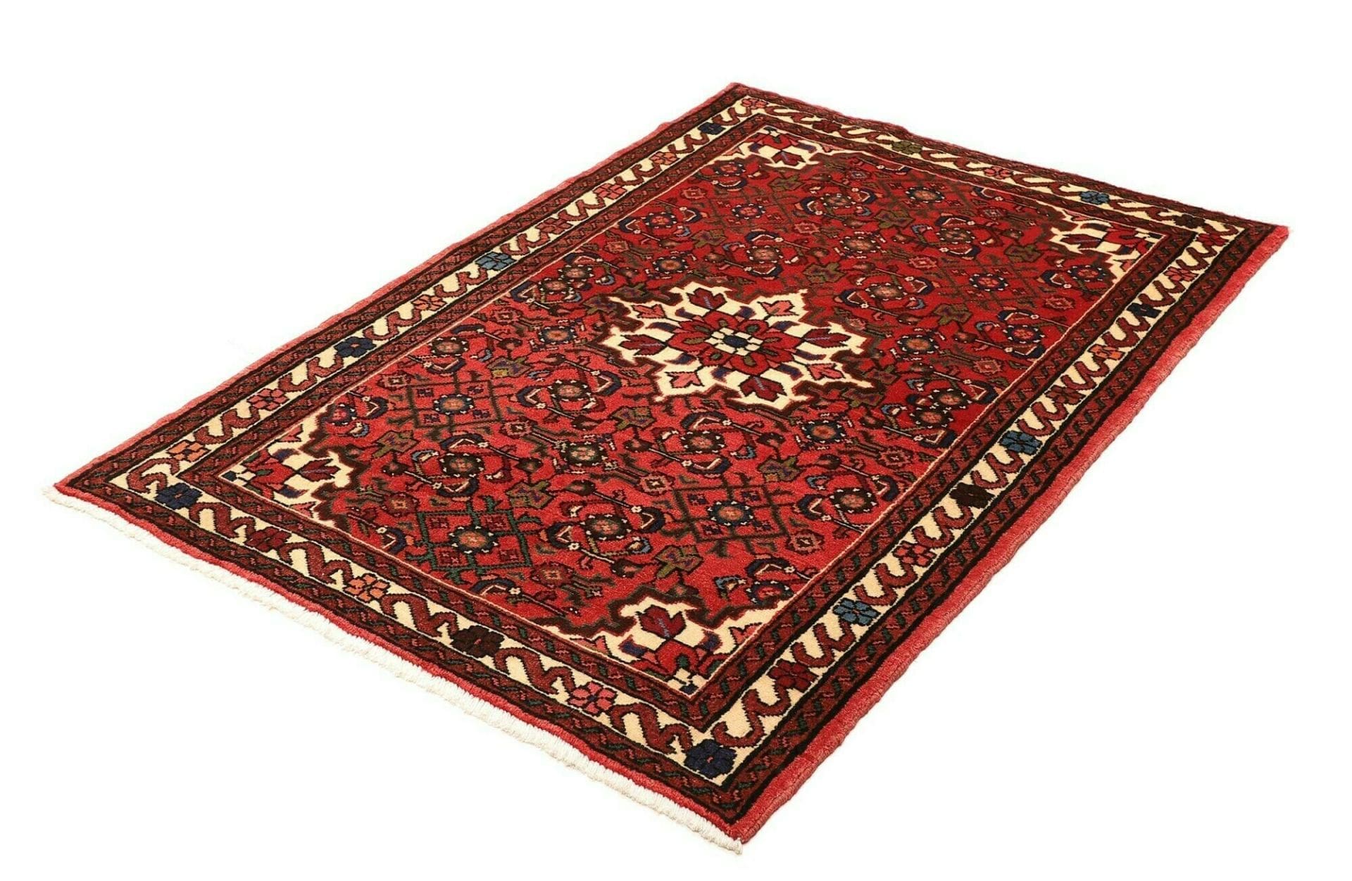 Alternative view of Hand-Knotted Hamadan Persian Rug, 107 × 148 cm, Wool