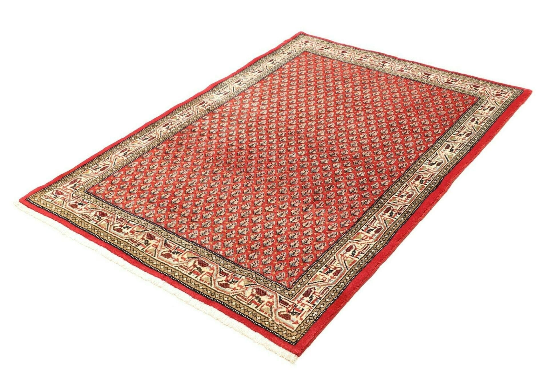 Alternative view of Hand-Knotted Hamadan Persian Rug, 113 × 150 cm, Wool