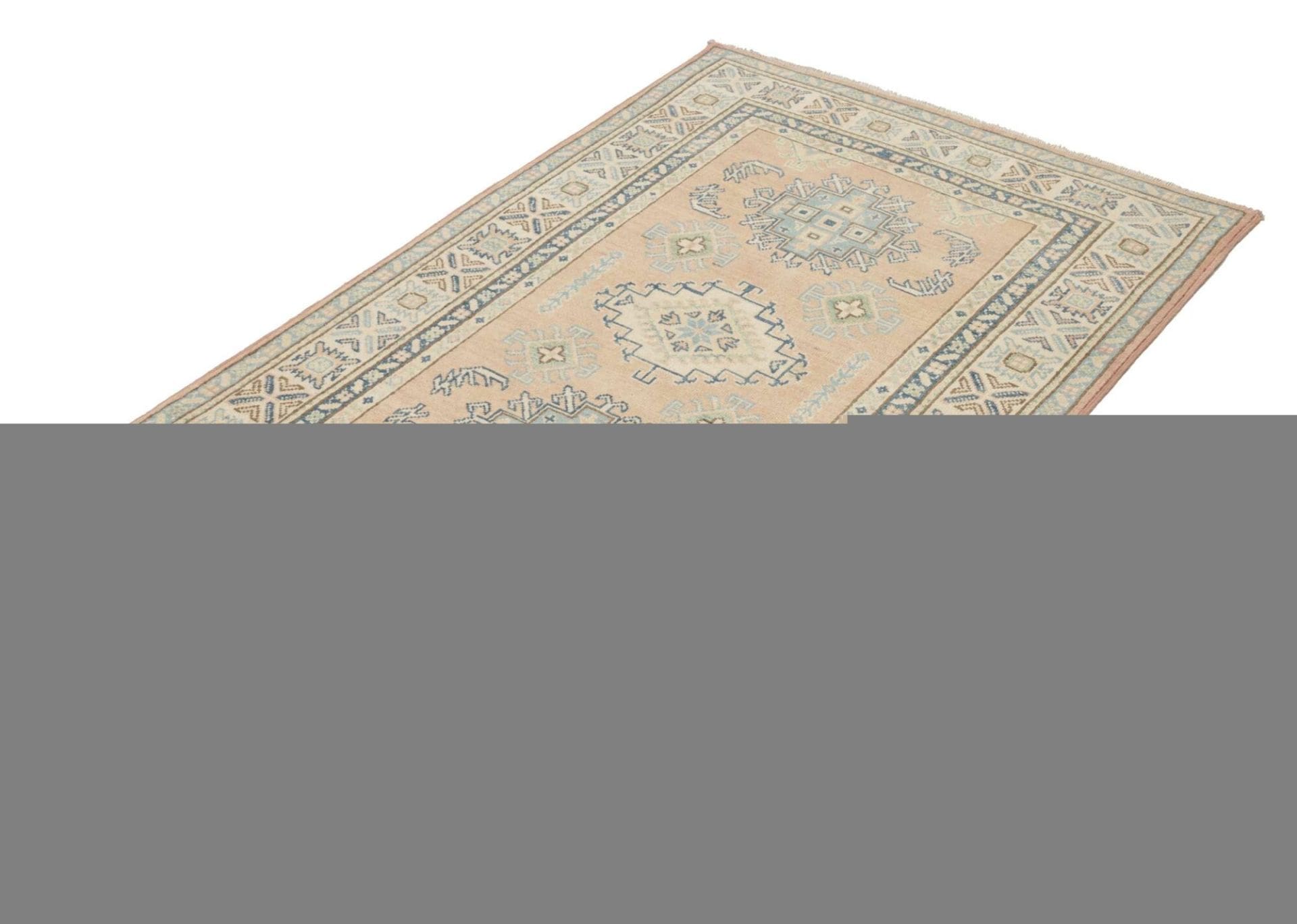 Alternative view of Hand-Knotted Kazak Pakistani Rug, 105 × 147 cm, Wool