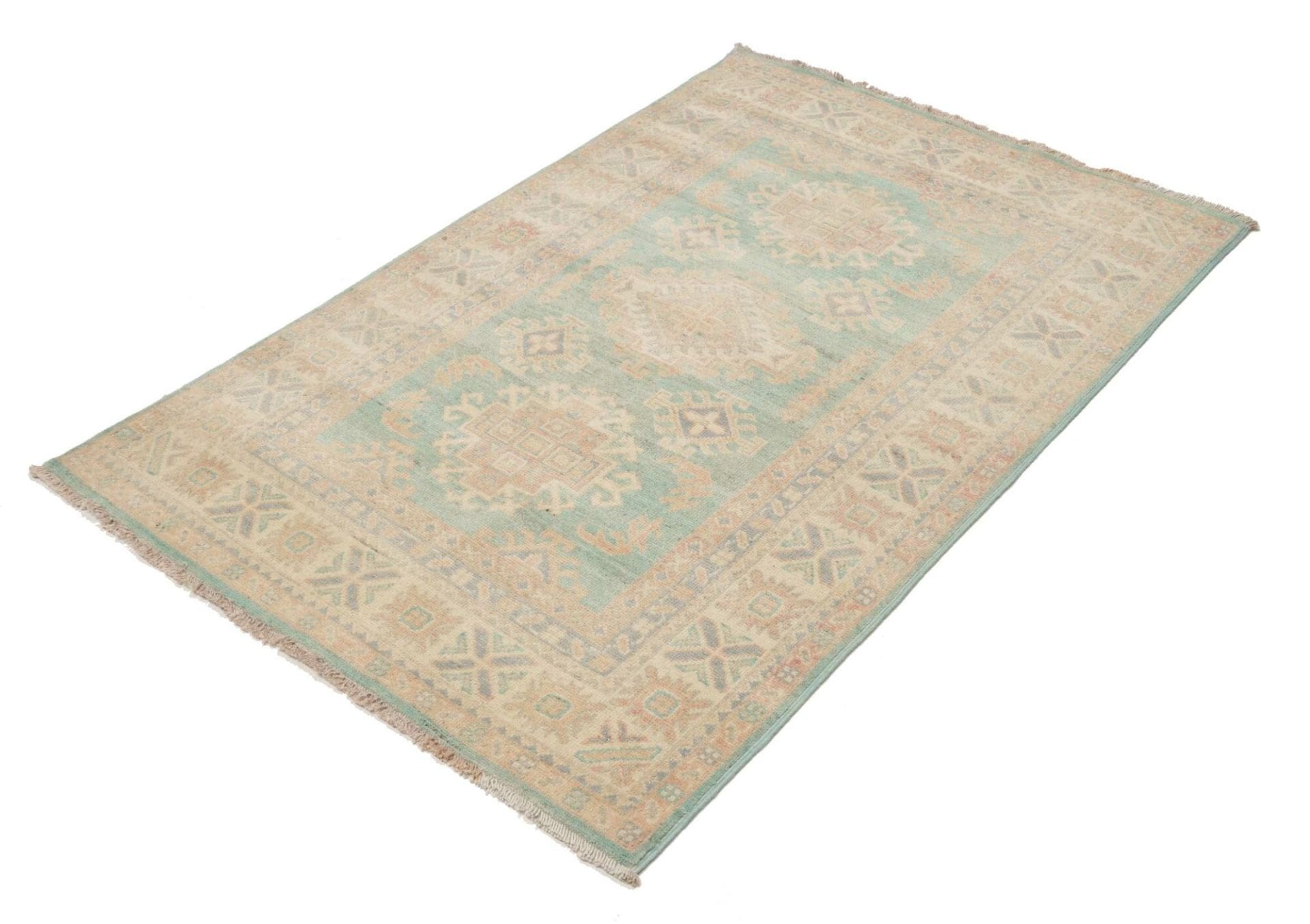 Alternative view of Hand-Knotted Kazak Pakistani Rug, 106 × 151 cm, Wool