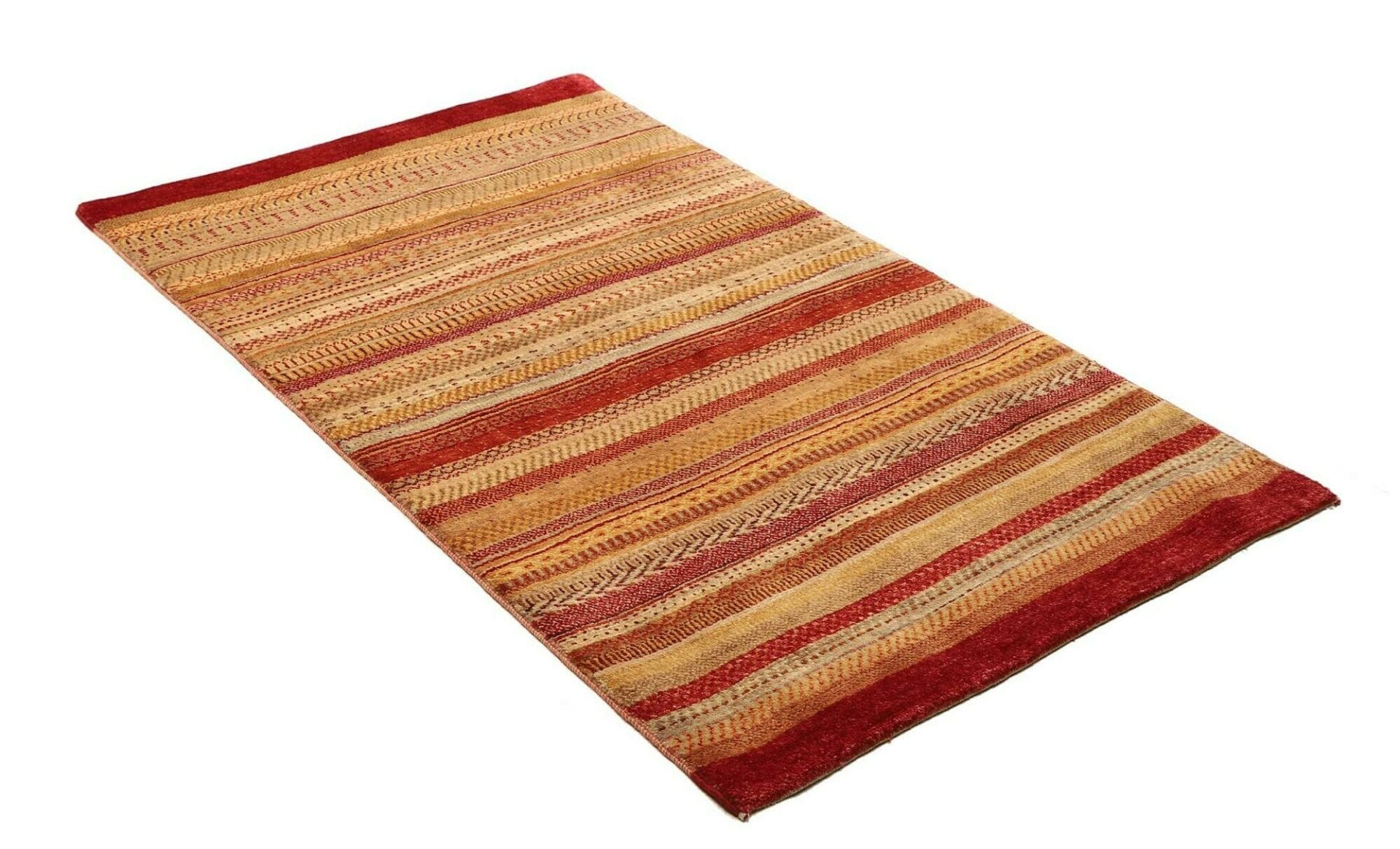 Alternative view of Hand-Knotted Loribaft Pakistani Rug, 96 × 153 cm, Wool