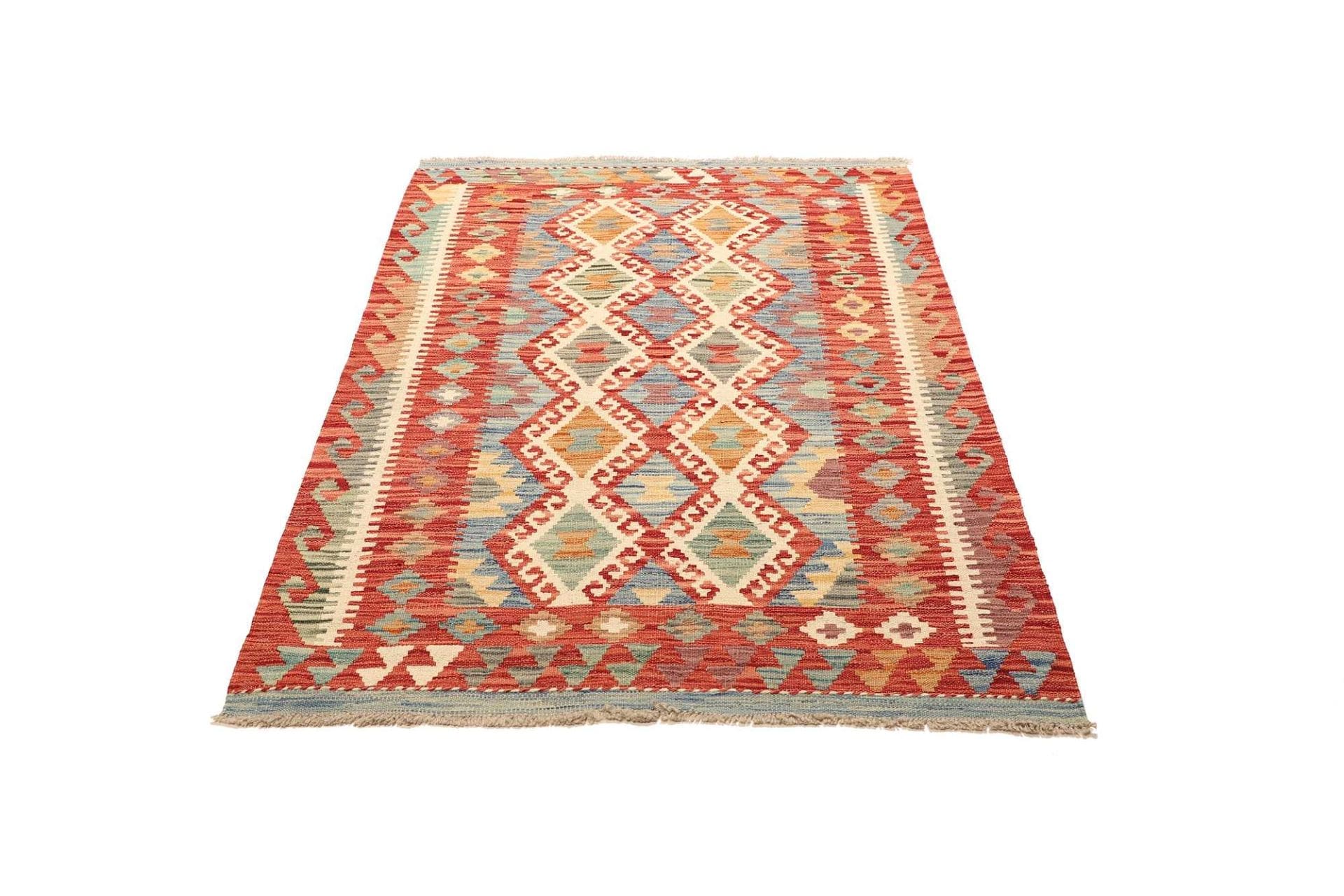 Alternative view of Wool Kilim Pakistani Rug 110 × 155 cm, hand-woven