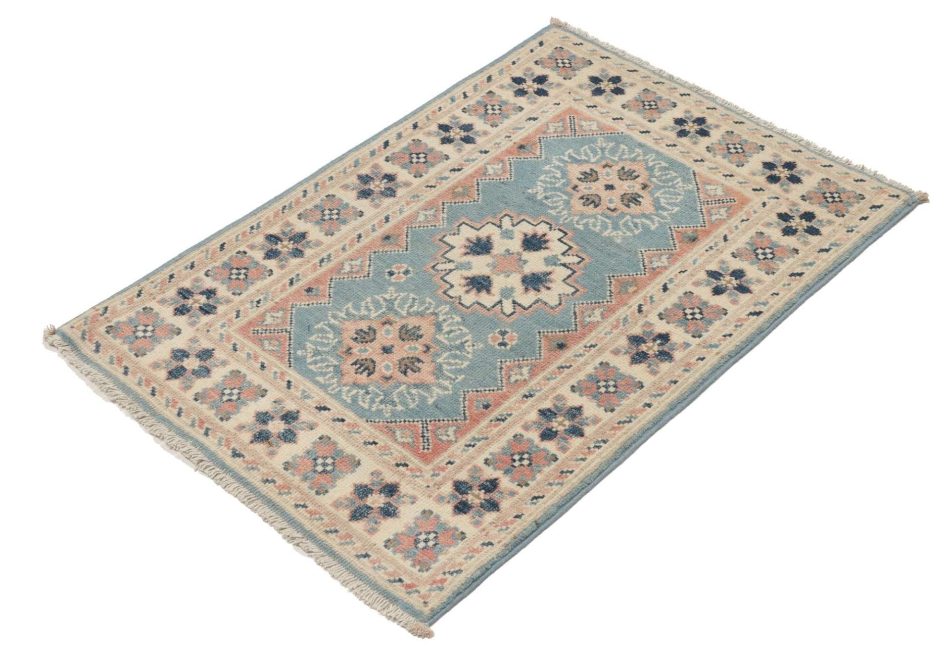 Alternative view of Kazak Pakistani Rug 66 × 92 cm in Wool, hand-knotted