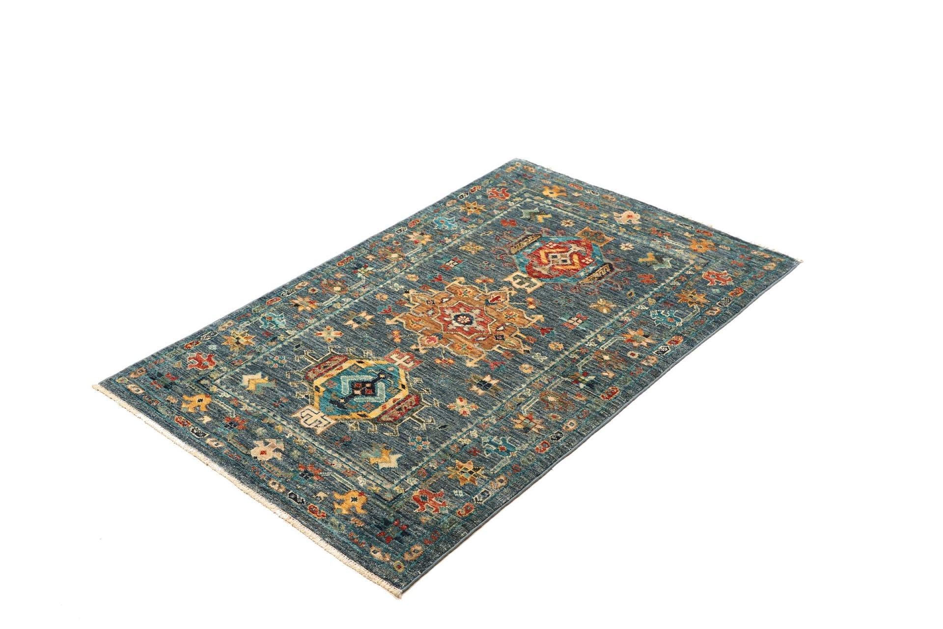 Alternative view of Samarkand Pakistani Rug 82 × 123 cm in Wool, hand-knotted