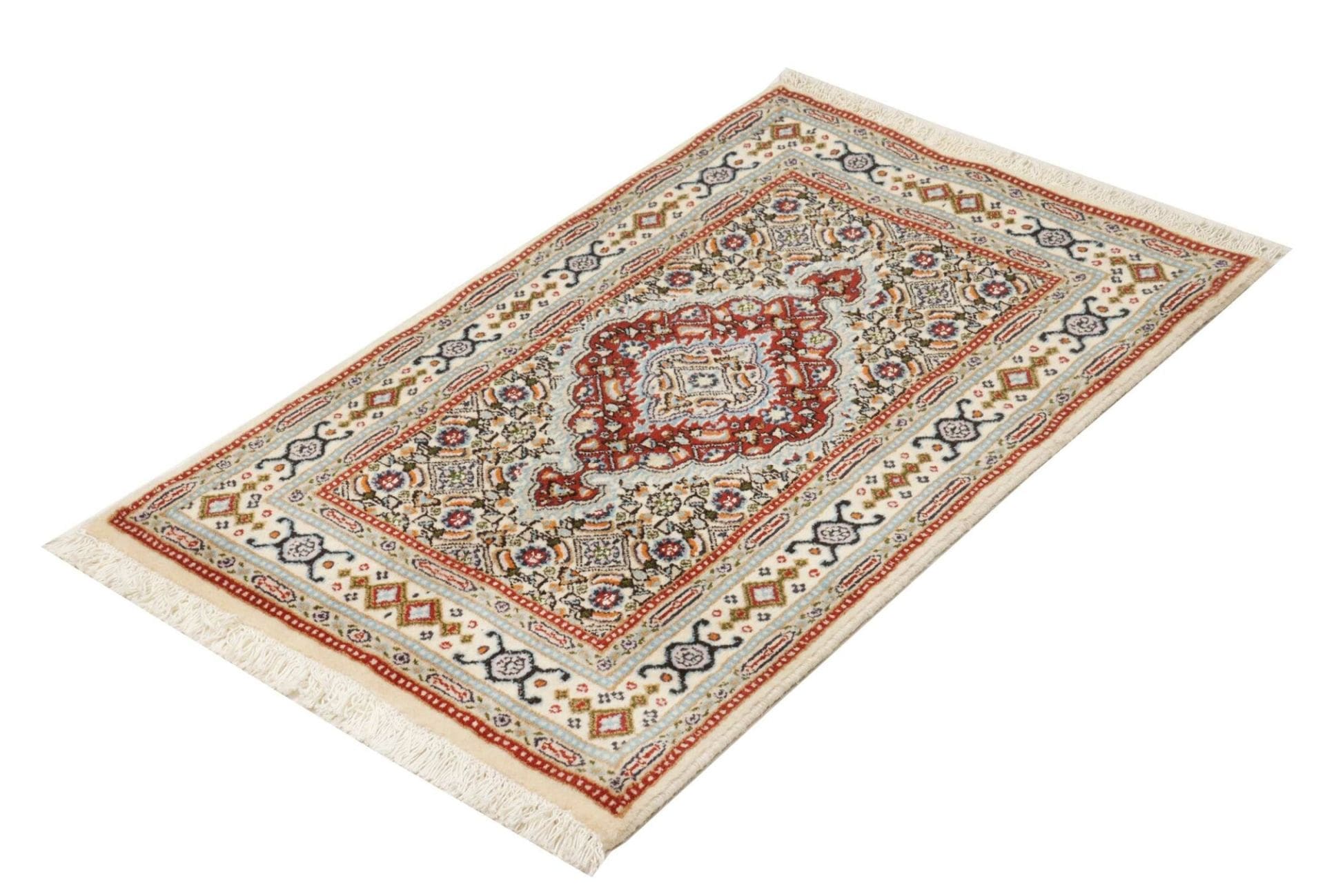 Alternative view of Moud Persian Rug 60 × 90 cm in Wool, hand-knotted