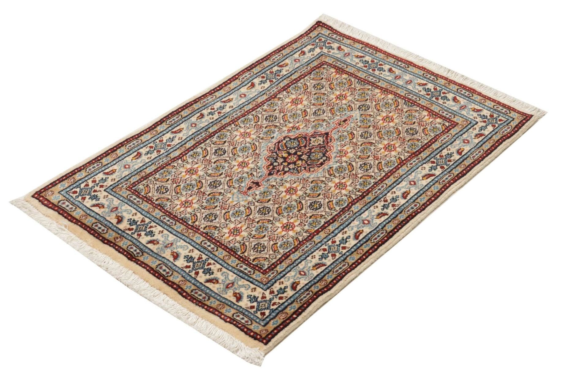 Alternative view of Moud Persian Rug 63 × 87 cm in Wool, hand-knotted