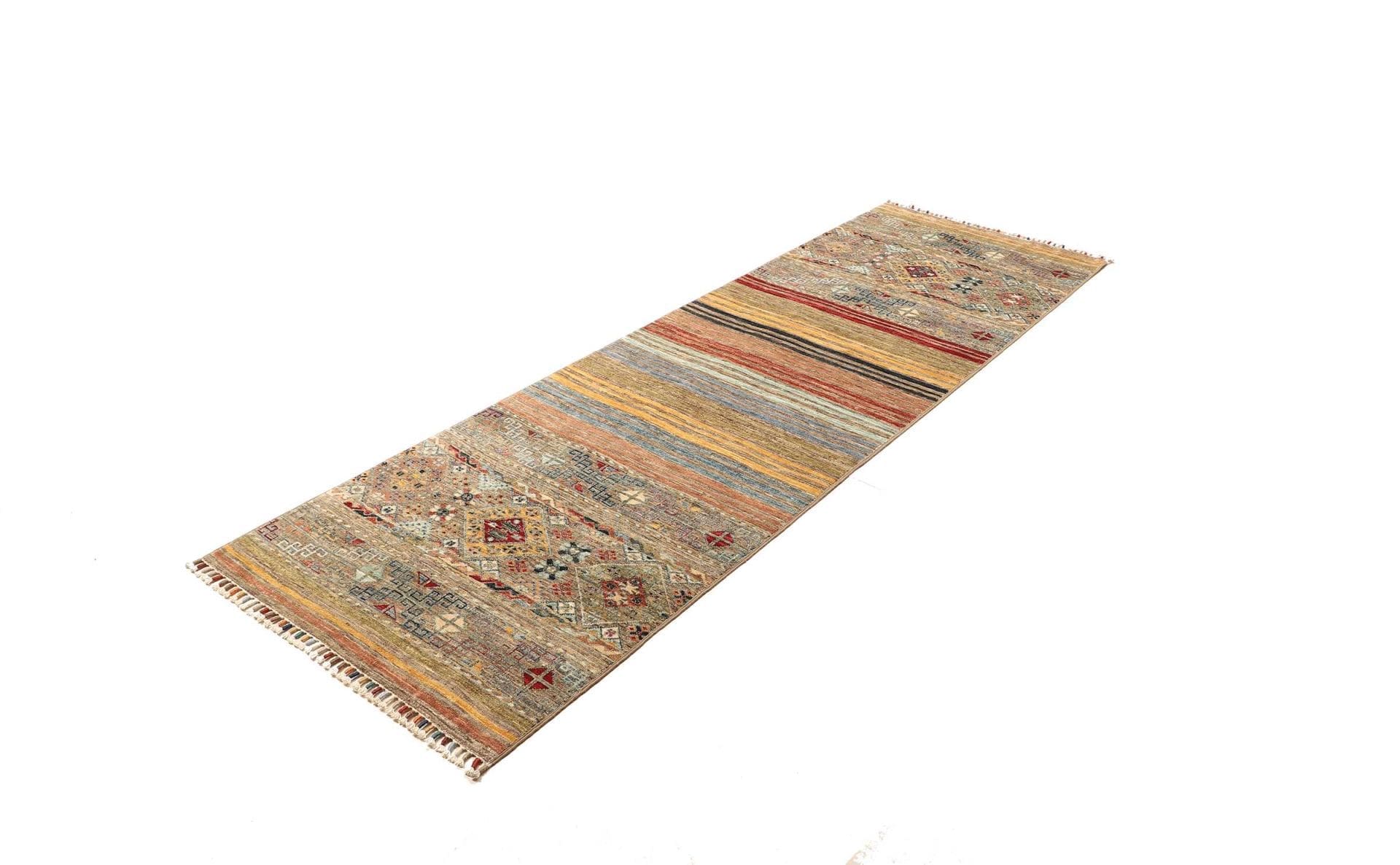Alternative view of Wool Samarkand Pakistani Rug 85 × 244 cm, hand-knotted