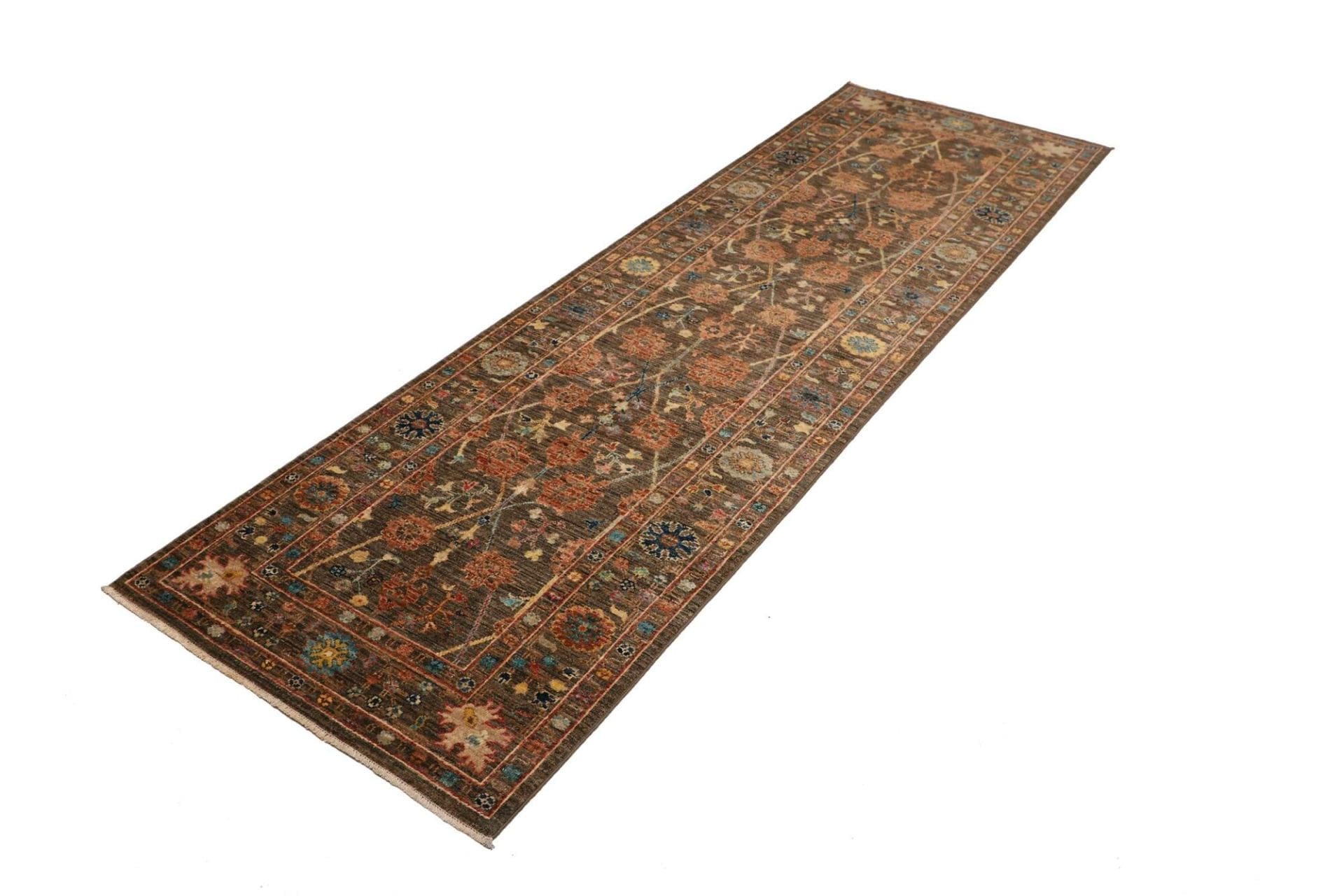 Alternative view of Hand-Knotted Ziegler Pakistani Rug, 83 × 257 cm, Wool