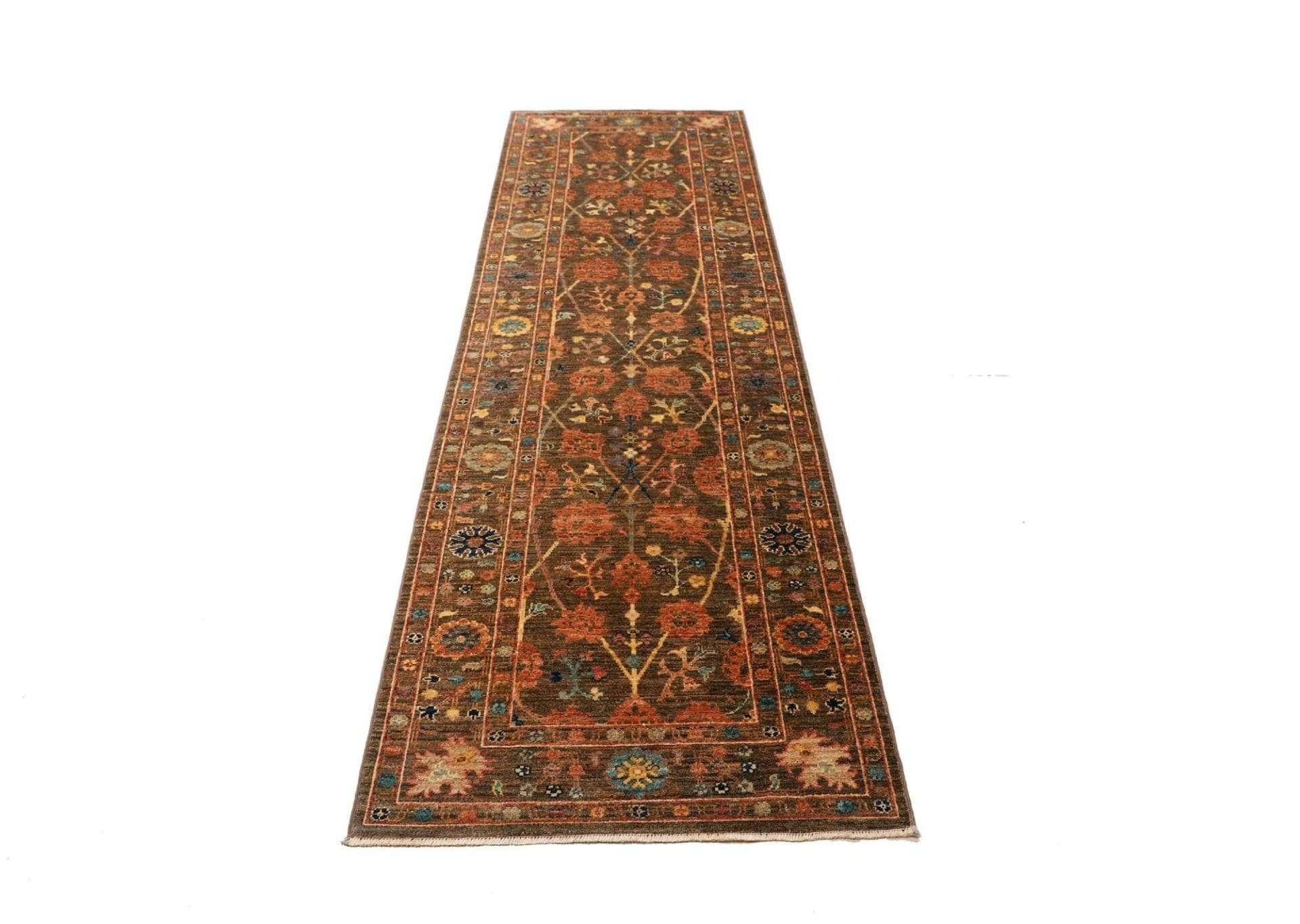 Hand-Knotted Ziegler Pakistani Rug, 83 × 257 cm, Wool - Image 4