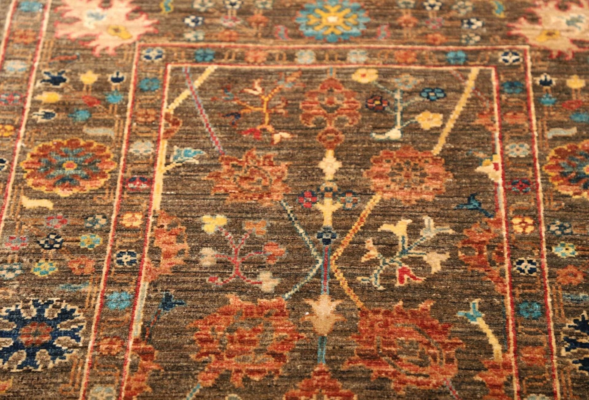 Hand-Knotted Ziegler Pakistani Rug, 83 × 257 cm, Wool - Image 7