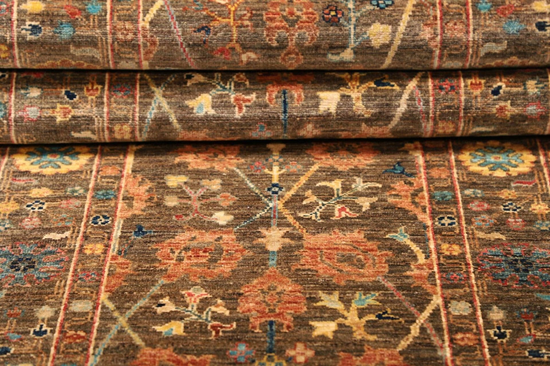Hand-Knotted Ziegler Pakistani Rug, 83 × 257 cm, Wool - Image 9