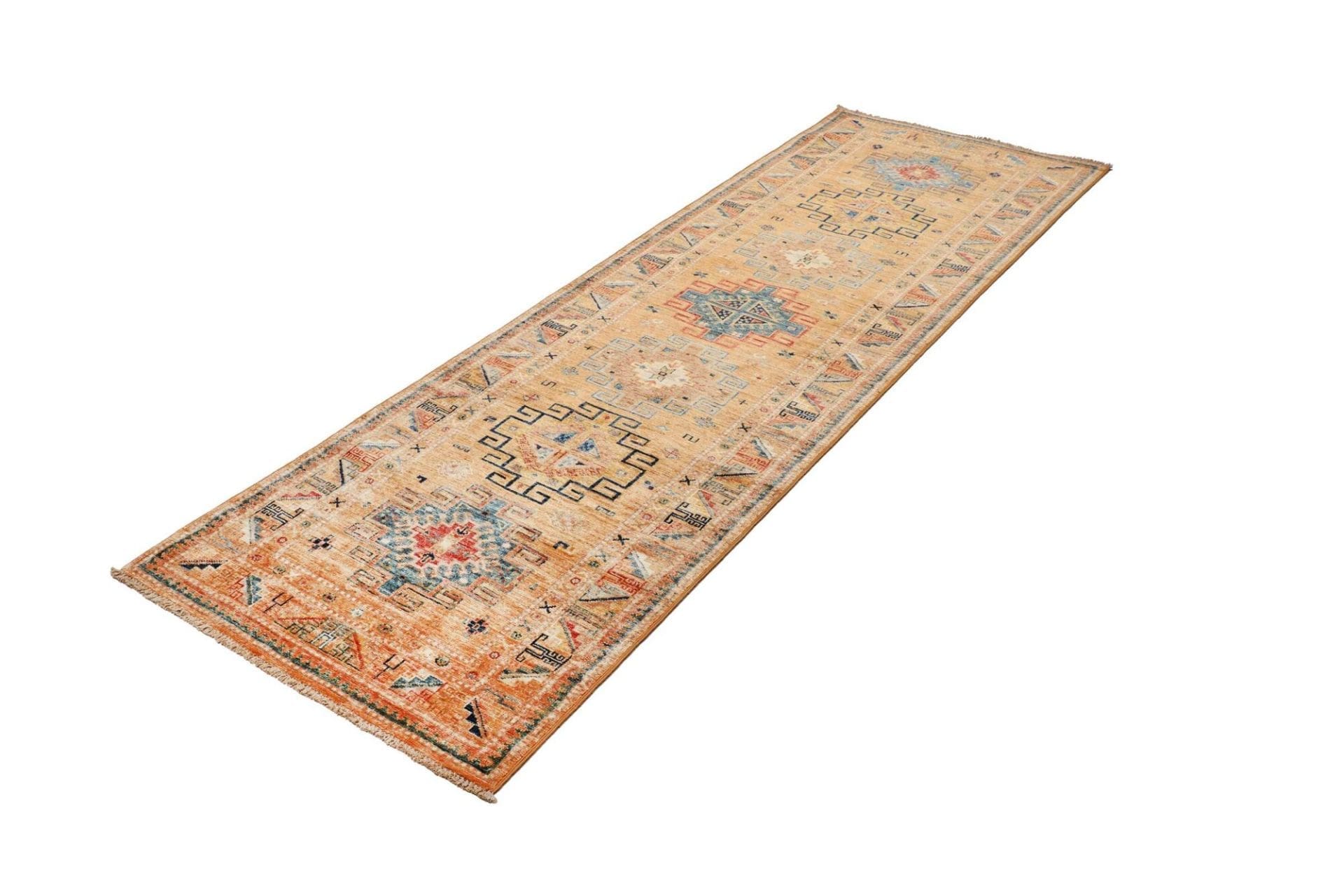 Alternative view of Wool Kazak Pakistani Rug 82 × 252 cm, hand-knotted