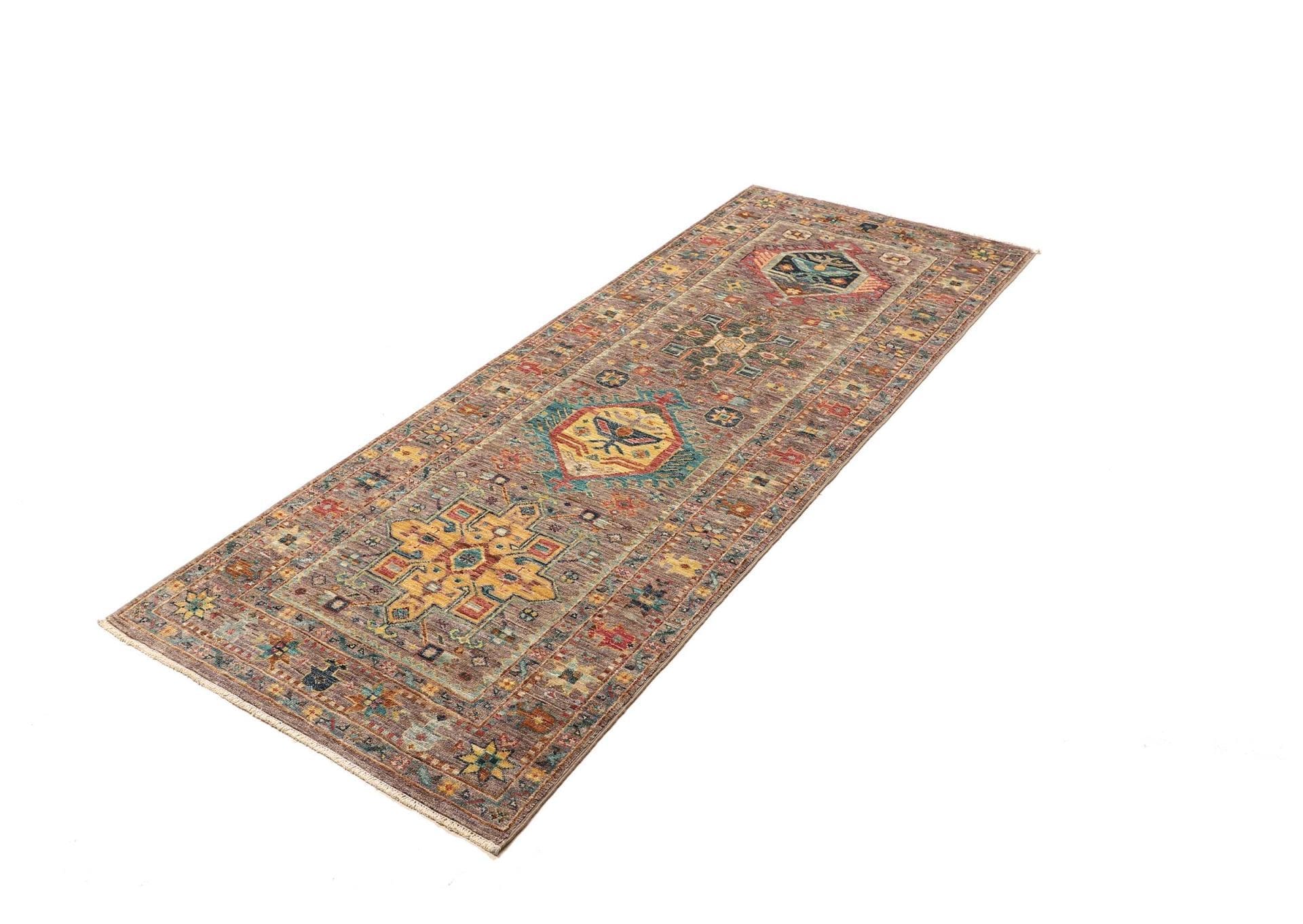 Alternative view of Wool Samarkand Pakistani Rug 83 × 204 cm, hand-knotted