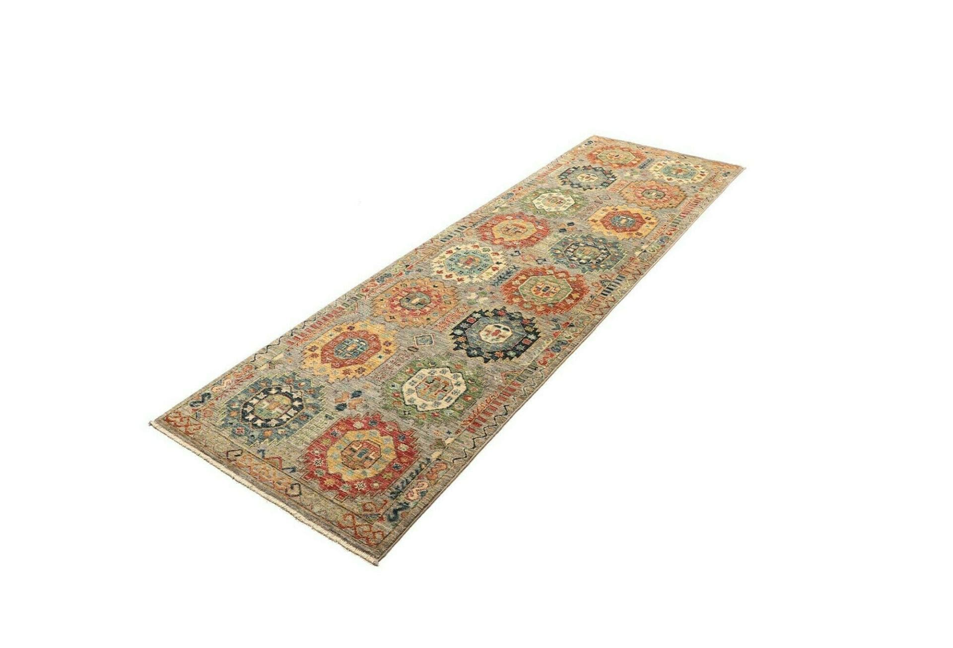Alternative view of Hand-Knotted Samarkand Pakistani Rug, 82 × 249 cm, Wool