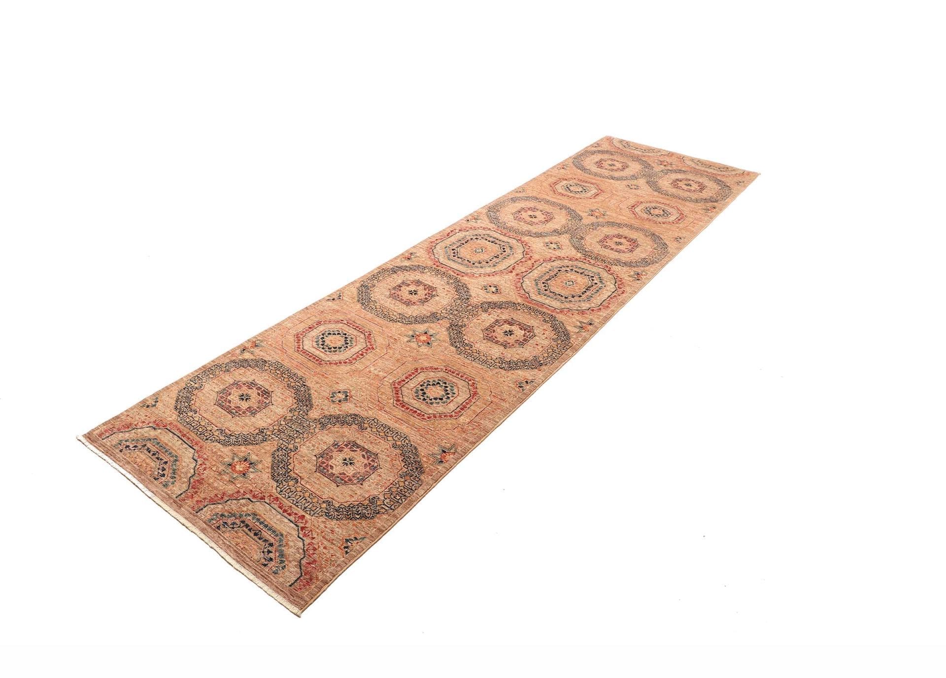 Alternative view of Wool Mamluk Pakistani Rug 84 × 296 cm, hand-knotted