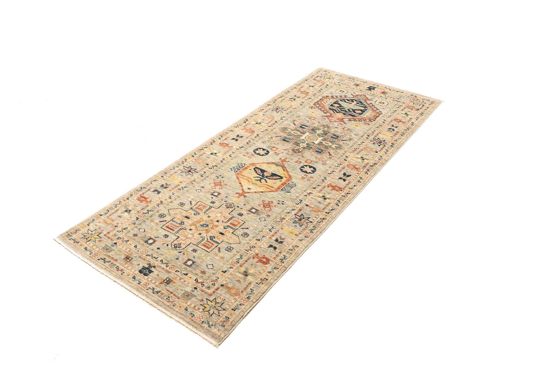 Alternative view of Wool Samarkand Pakistani Rug 81 × 196 cm, hand-knotted