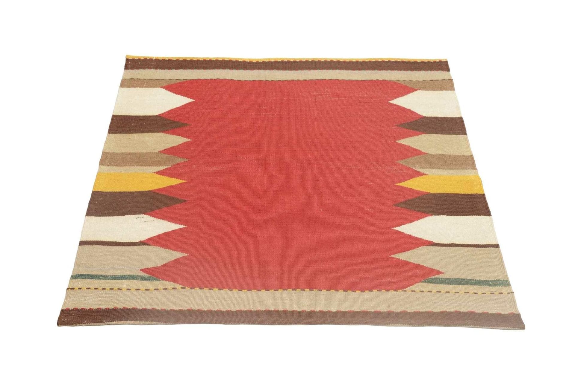 Alternative view of Kilim Persian Rug 103 × 103 cm in Wool, hand-woven