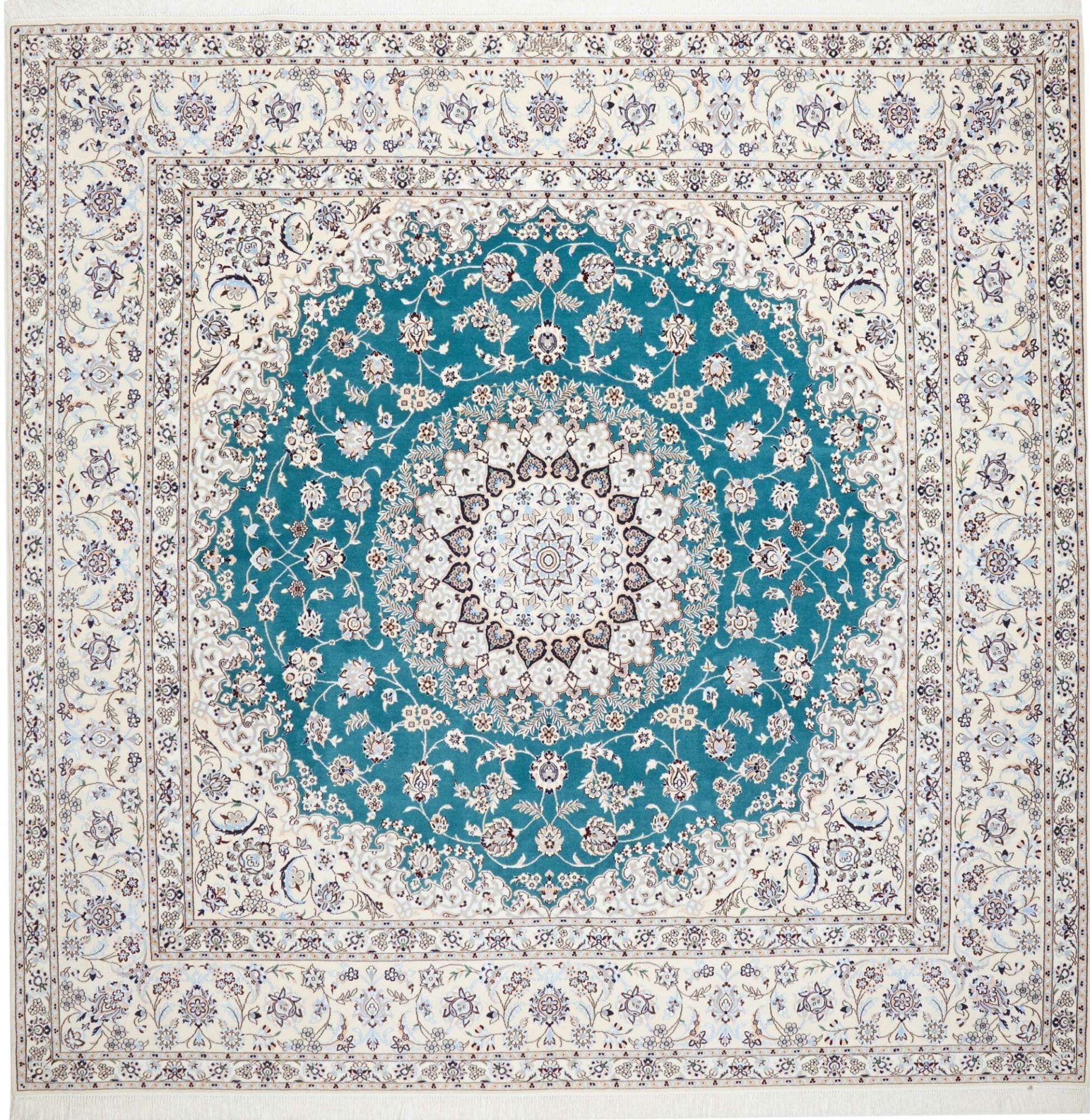 Nain Persian Rug 256 × 248 cm in Wool, hand-knotted