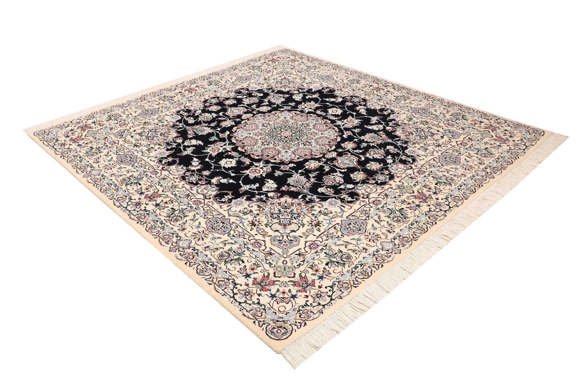 Hand-Knotted Nain Persian Rug, 200 × 207 cm, Wool - Image 3