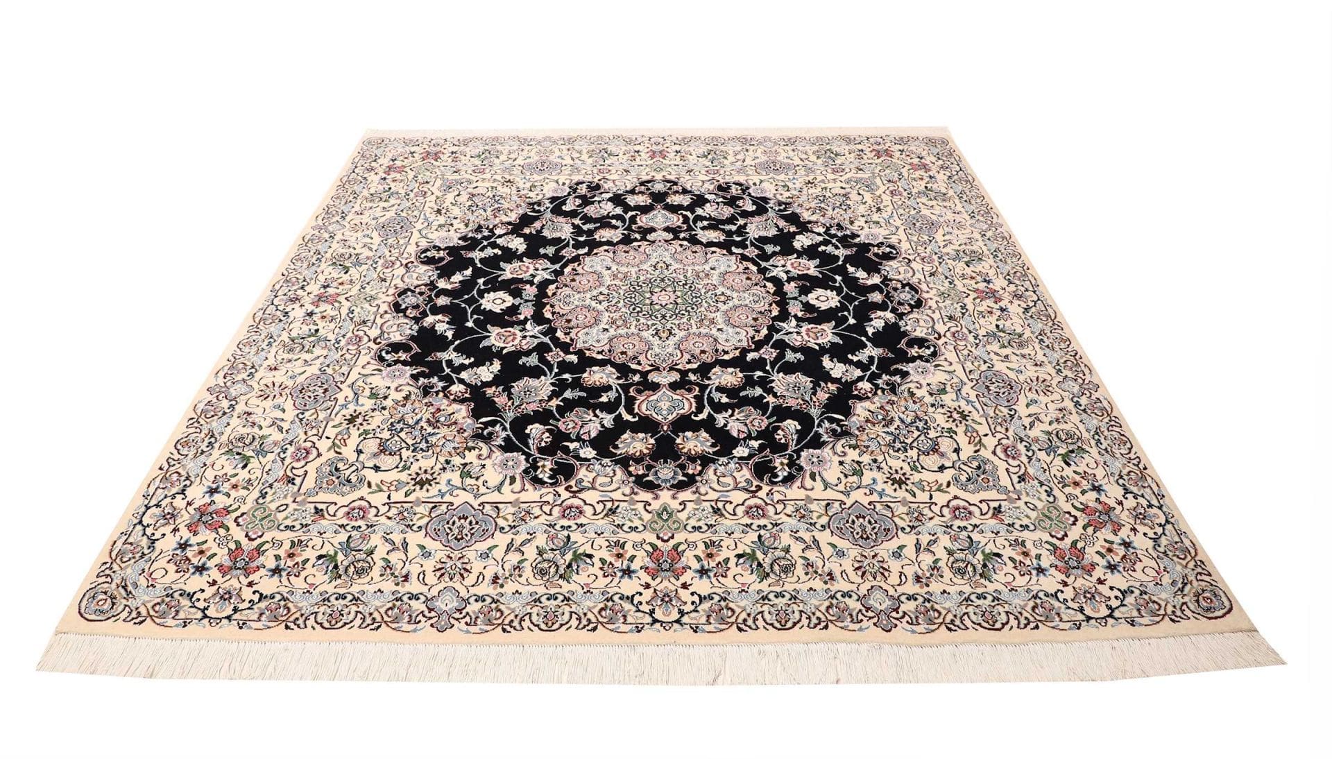 Hand-Knotted Nain Persian Rug, 200 × 207 cm, Wool - Image 4