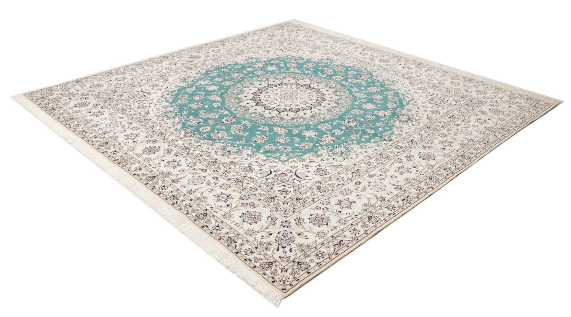 Alternative view of Nain Persian Rug 256 × 248 cm in Wool, hand-knotted