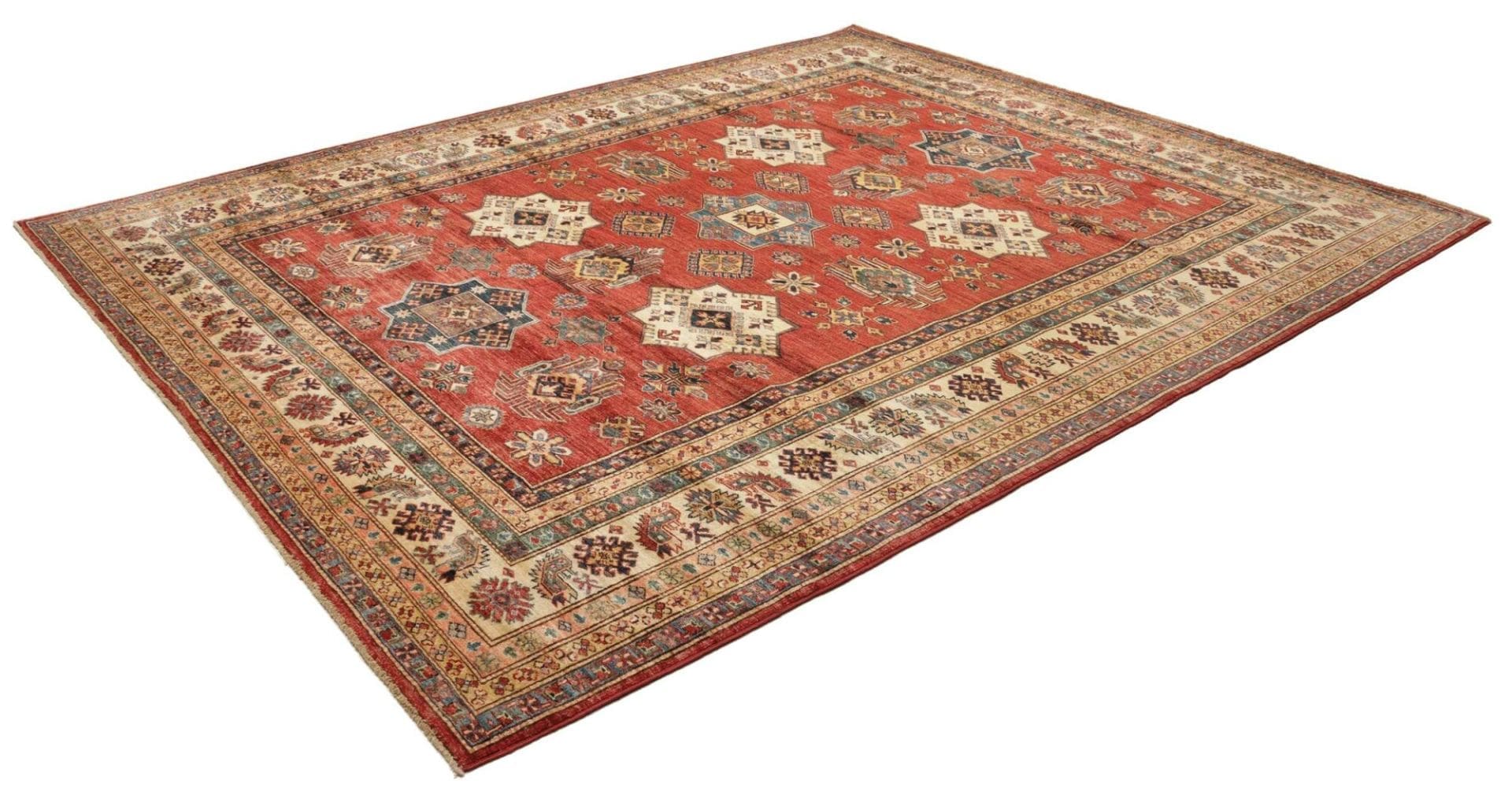Alternative view of Hand-Knotted Kazak Pakistani Rug, 263 × 312 cm, Wool