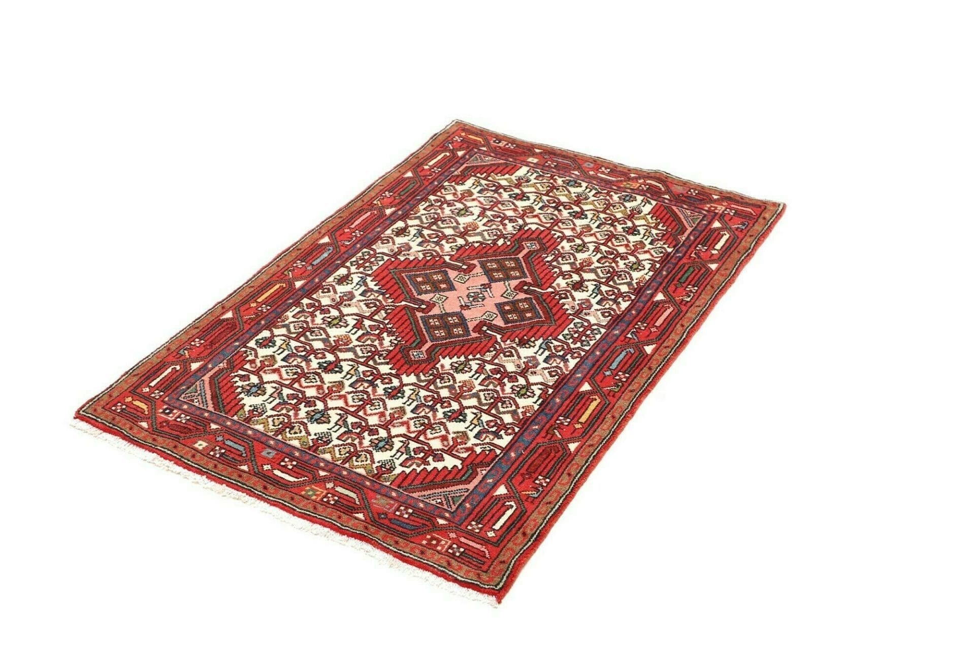 Alternative view of Wool Hamadan Persian Rug 83 × 128 cm, hand-knotted