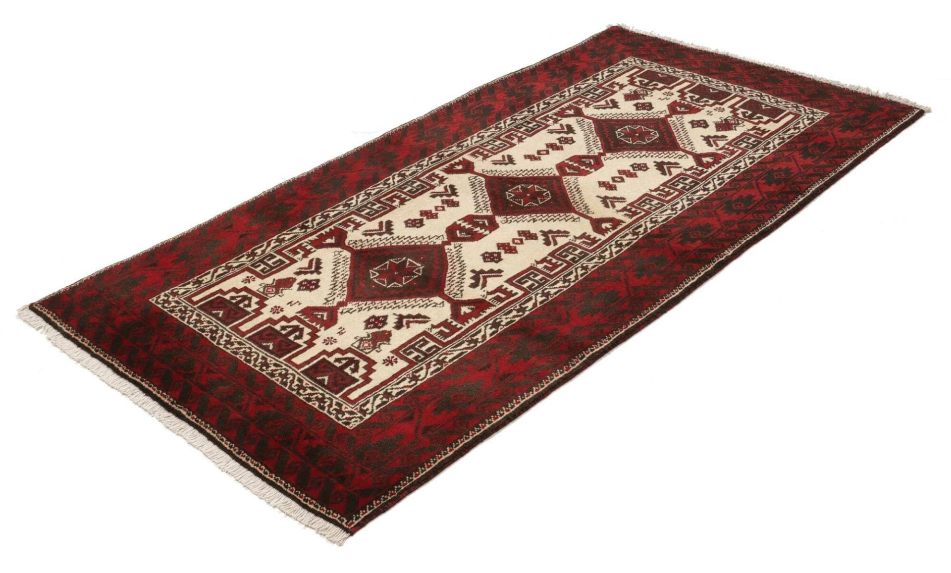Alternative view of Persian Rug 106 × 197 cm in Wool, hand-knotted
