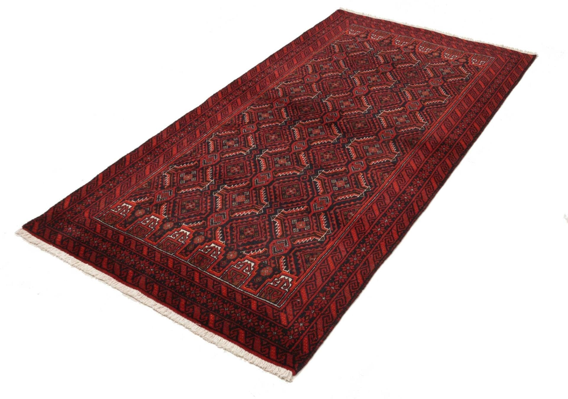 Alternative view of Wool Persian Rug 110 × 200 cm, hand-knotted
