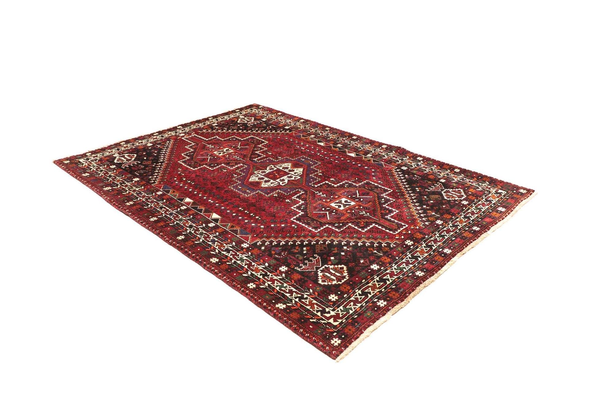 Hand-Knotted Shiraz Persian Rug, 189 × 260 cm, Wool - Image 3