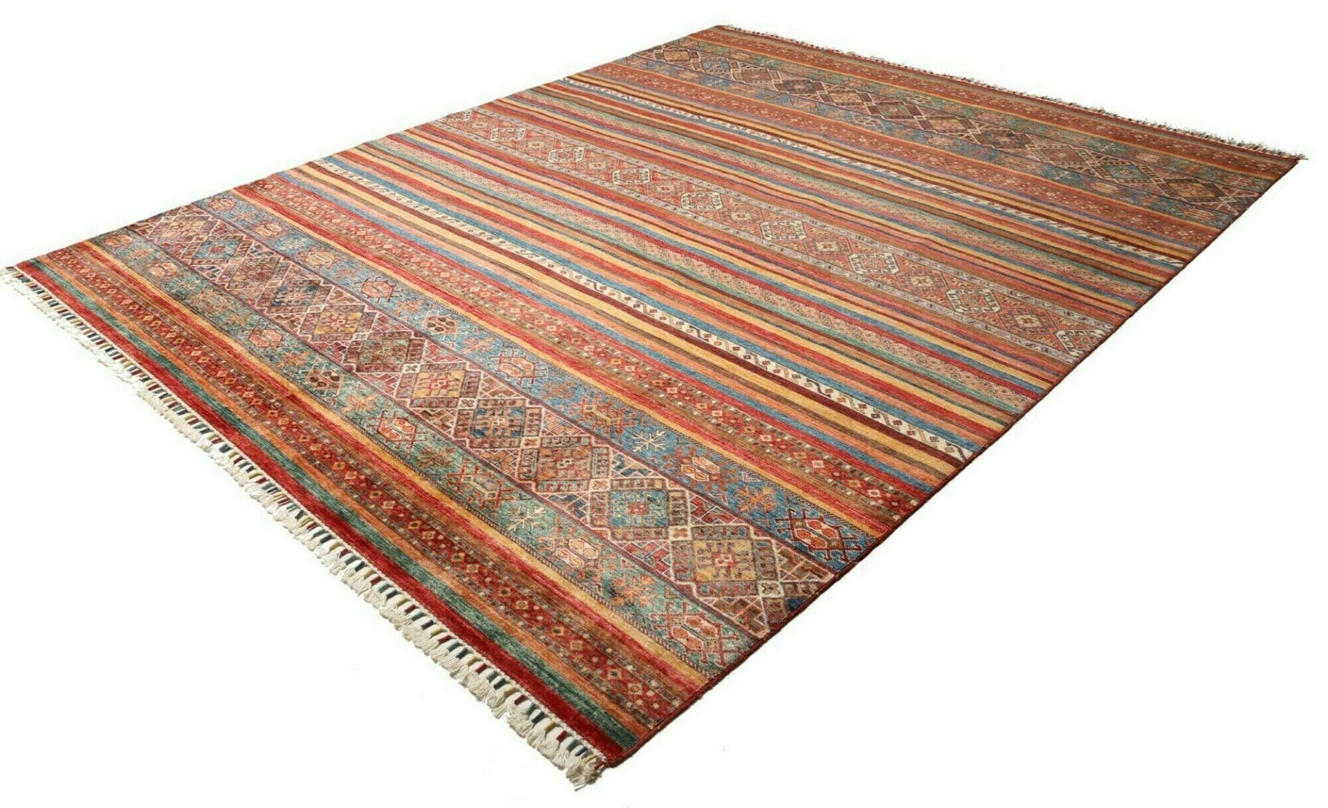 Alternative view of Wool Samarkand Pakistani Rug 256 × 310 cm, hand-knotted