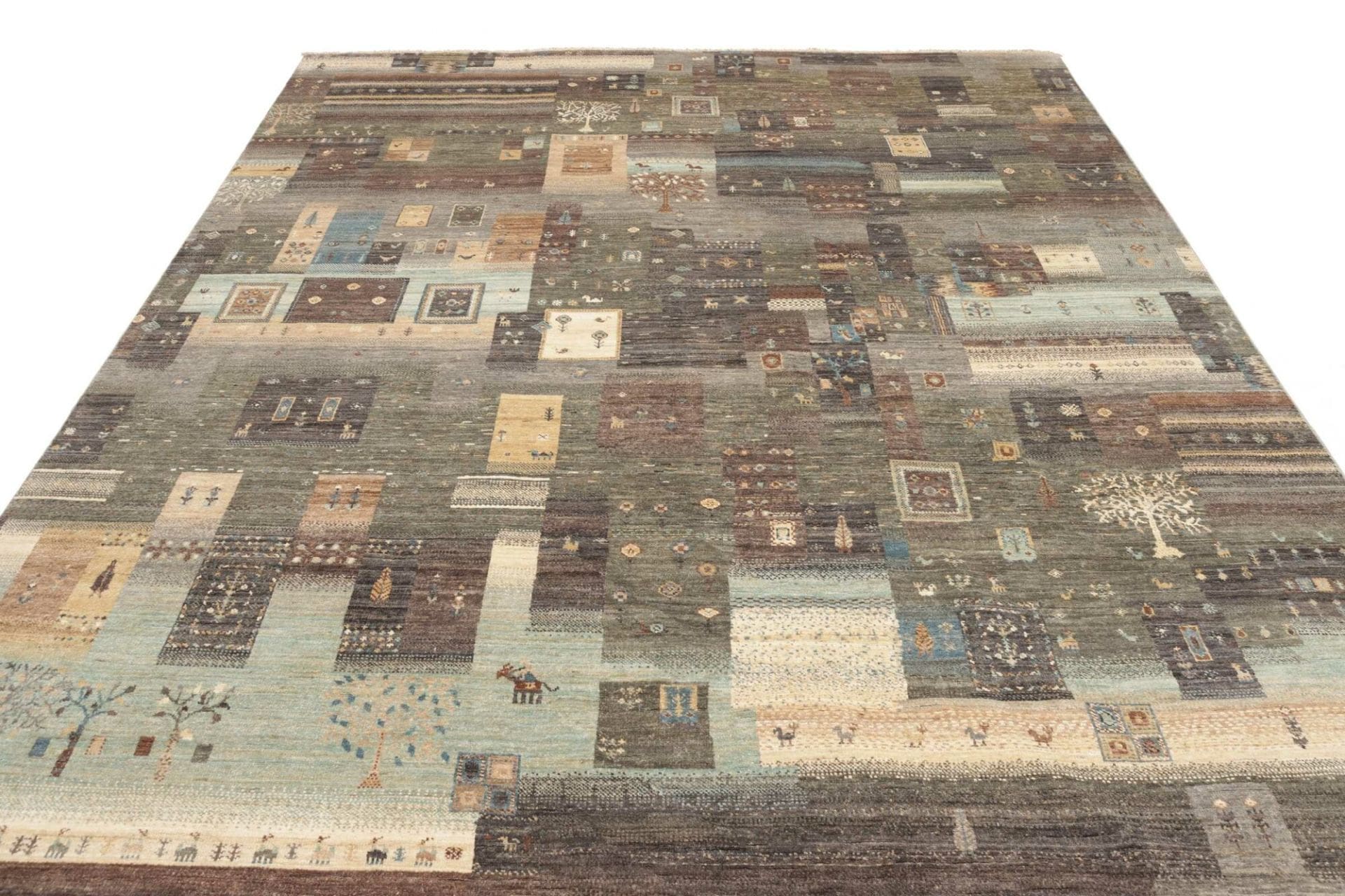 Wool Samarkand Pakistani Rug 236 × 293 cm, hand-knotted - Image 4