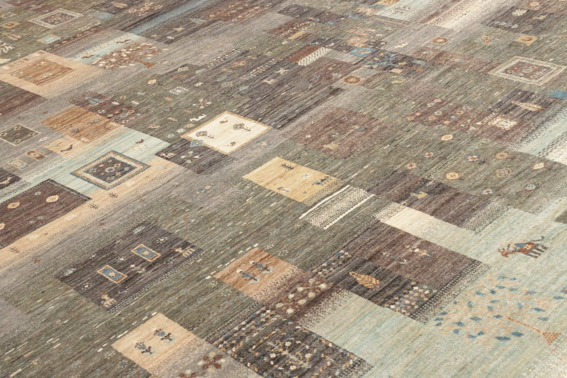 Wool Samarkand Pakistani Rug 236 × 293 cm, hand-knotted - Image 8