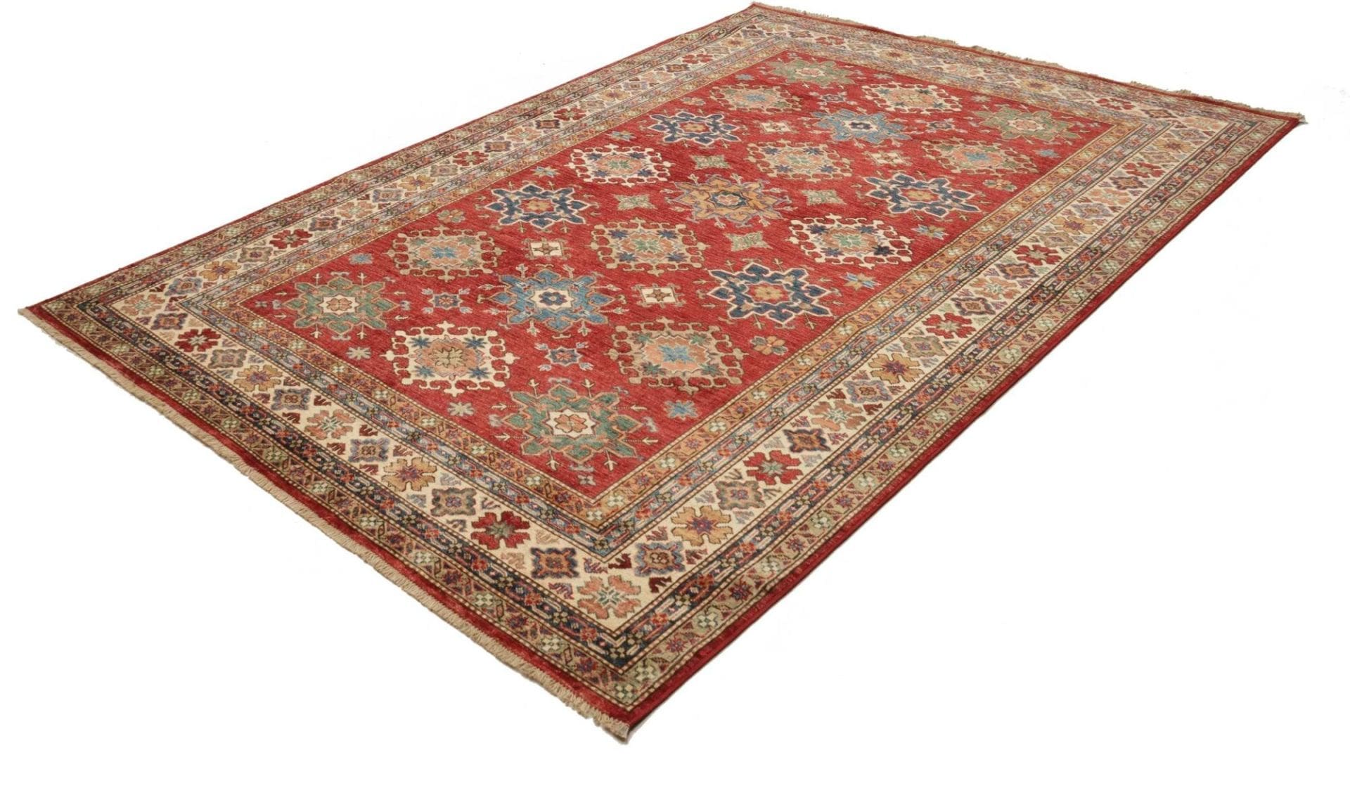 Alternative view of Hand-Knotted Kazak Pakistani Rug, 191 × 264 cm, Wool