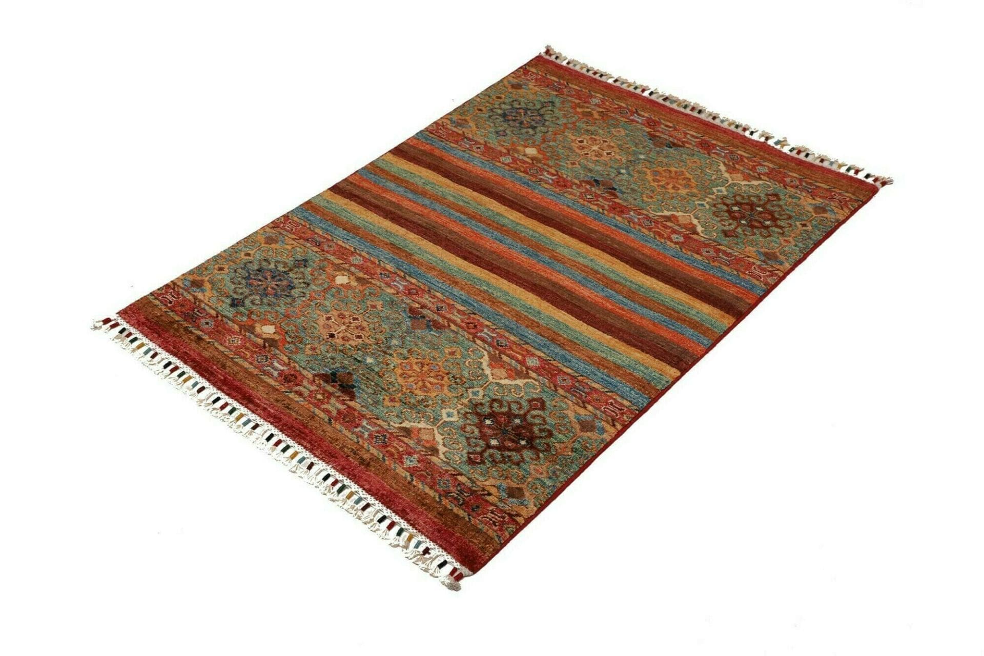 Alternative view of Hand-Knotted Samarkand Pakistani Rug, 85 × 123 cm, Wool