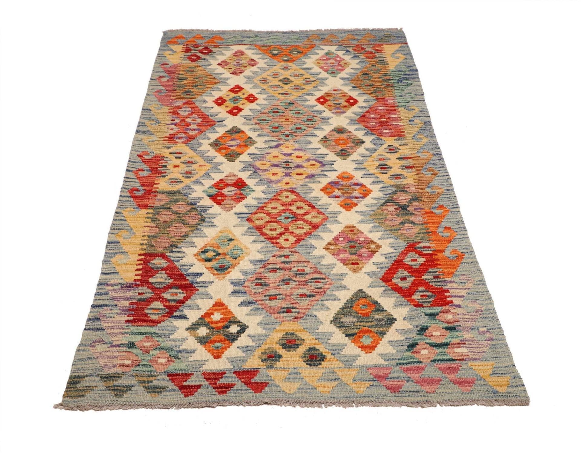 Alternative view of Hand-Woven Kilim Pakistani Rug, 105 × 189 cm, Wool