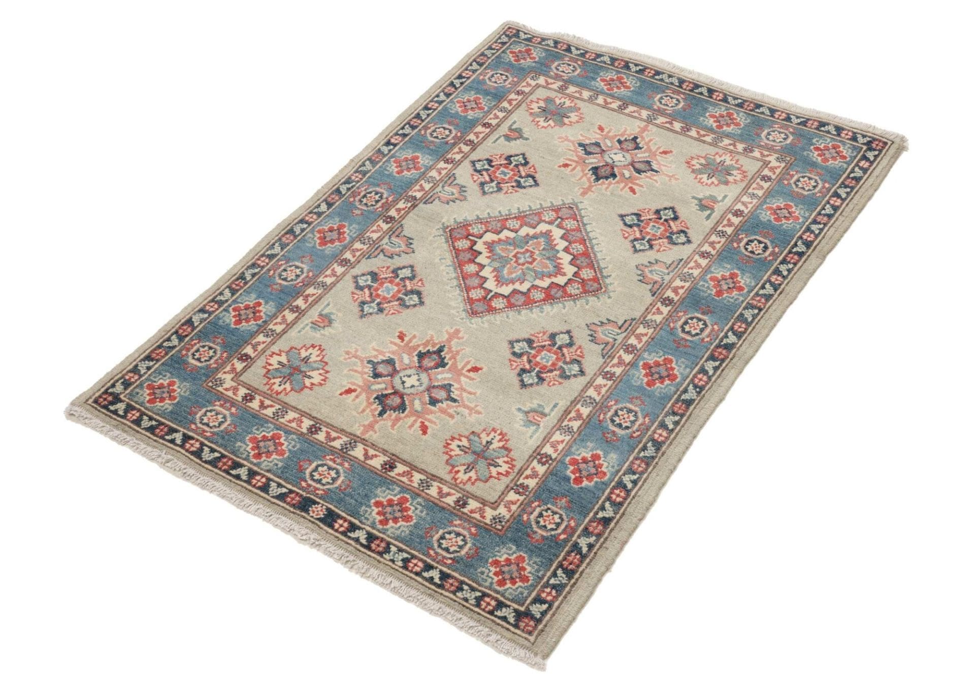 Alternative view of Wool Kazak Pakistani Rug 83 × 117 cm, hand-knotted