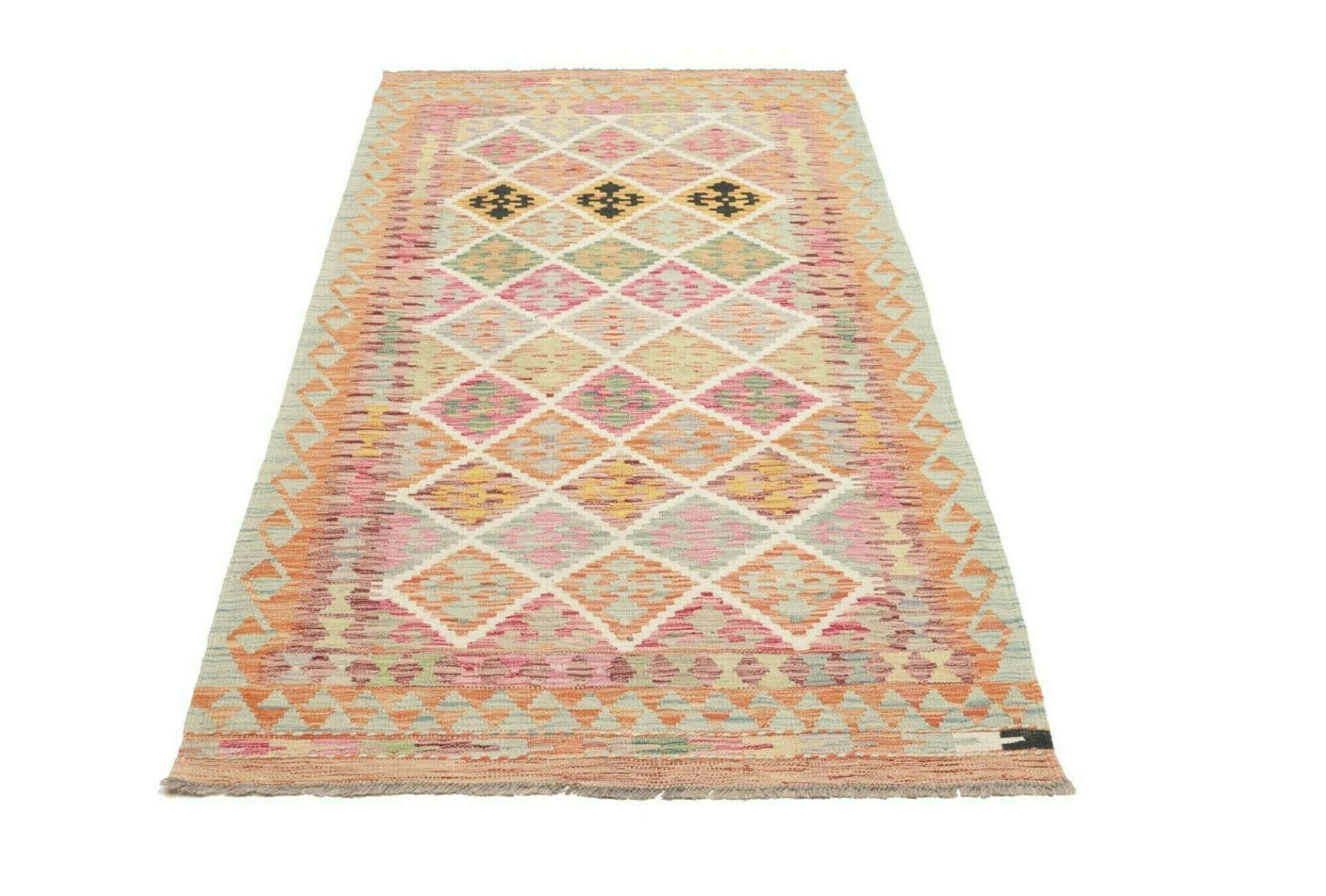 Alternative view of Hand-Woven Kilim Pakistani Rug, 110 × 199 cm, Wool
