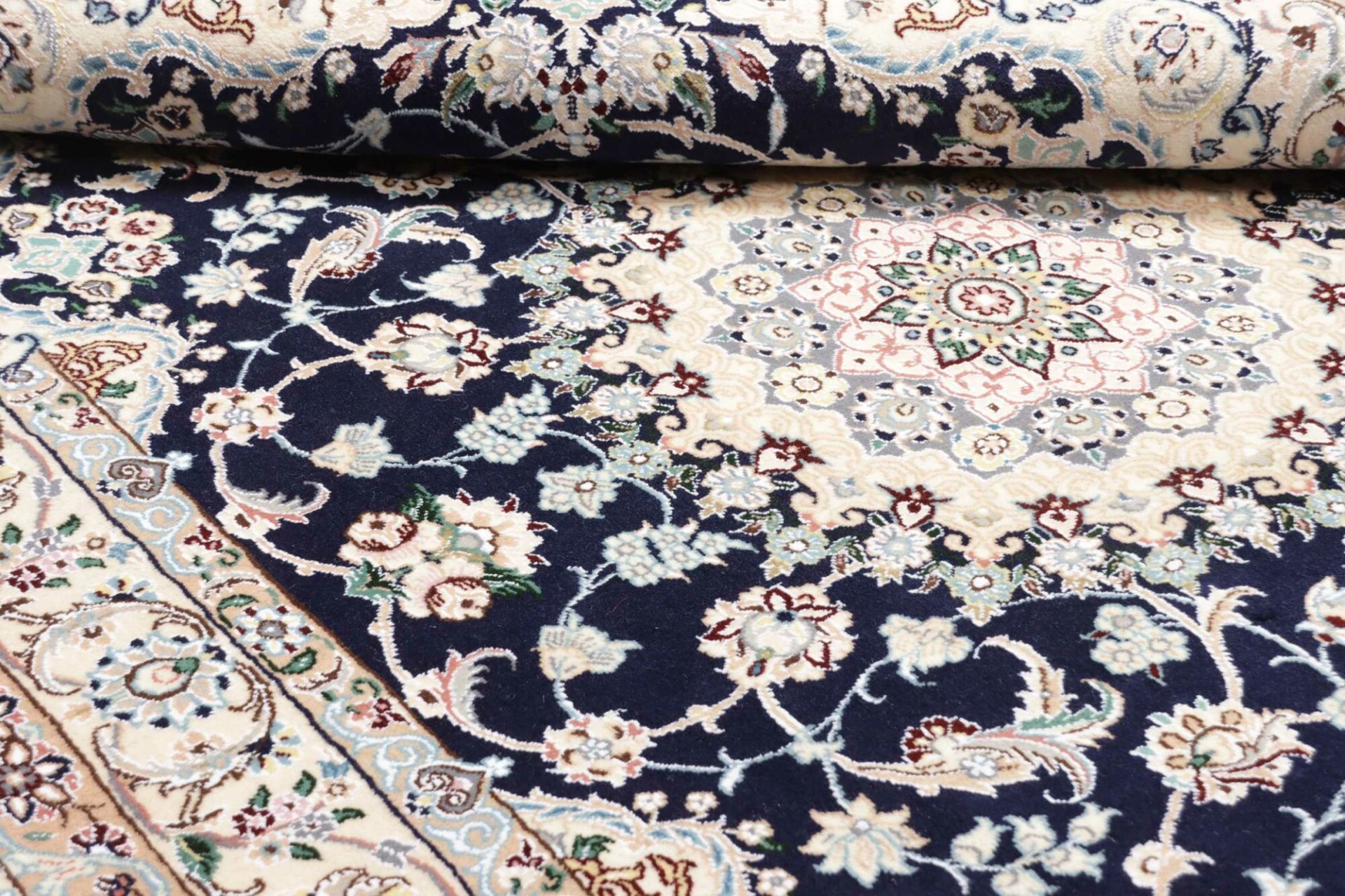 Hand-Knotted Nain Persian Rug, 153 × 235 cm, Wool - Image 11