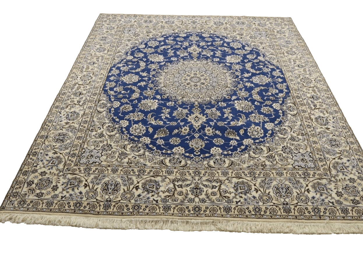 Alternative view of Wool & Silk Persian Rug 303 × 250 cm, hand-knotted