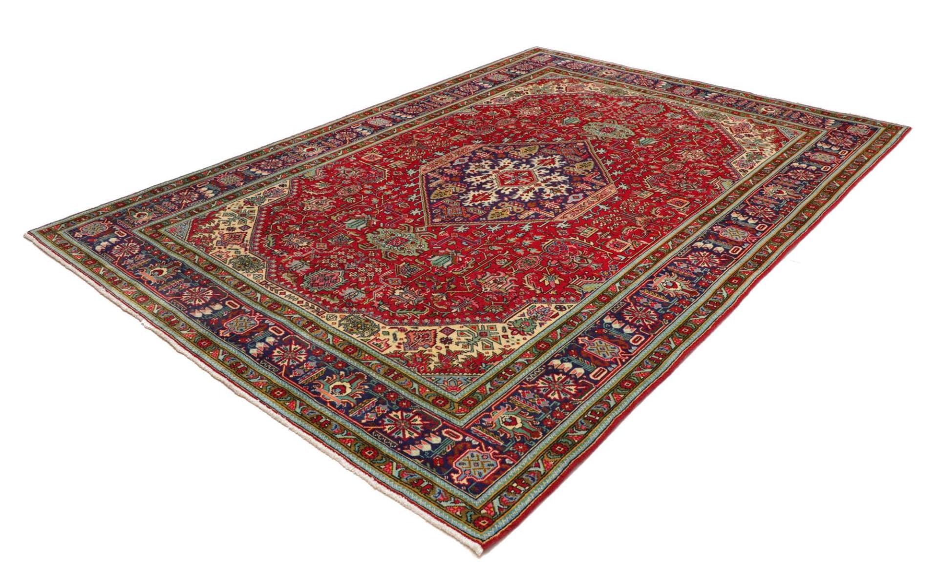 Alternative view of Wool Tabriz Persian Rug 211 × 290 cm, hand-knotted