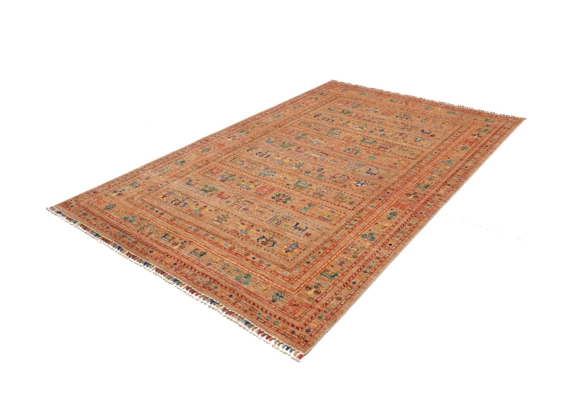 Alternative view of Hand-Knotted Samarkand Pakistani Rug, 166 × 243 cm, Wool