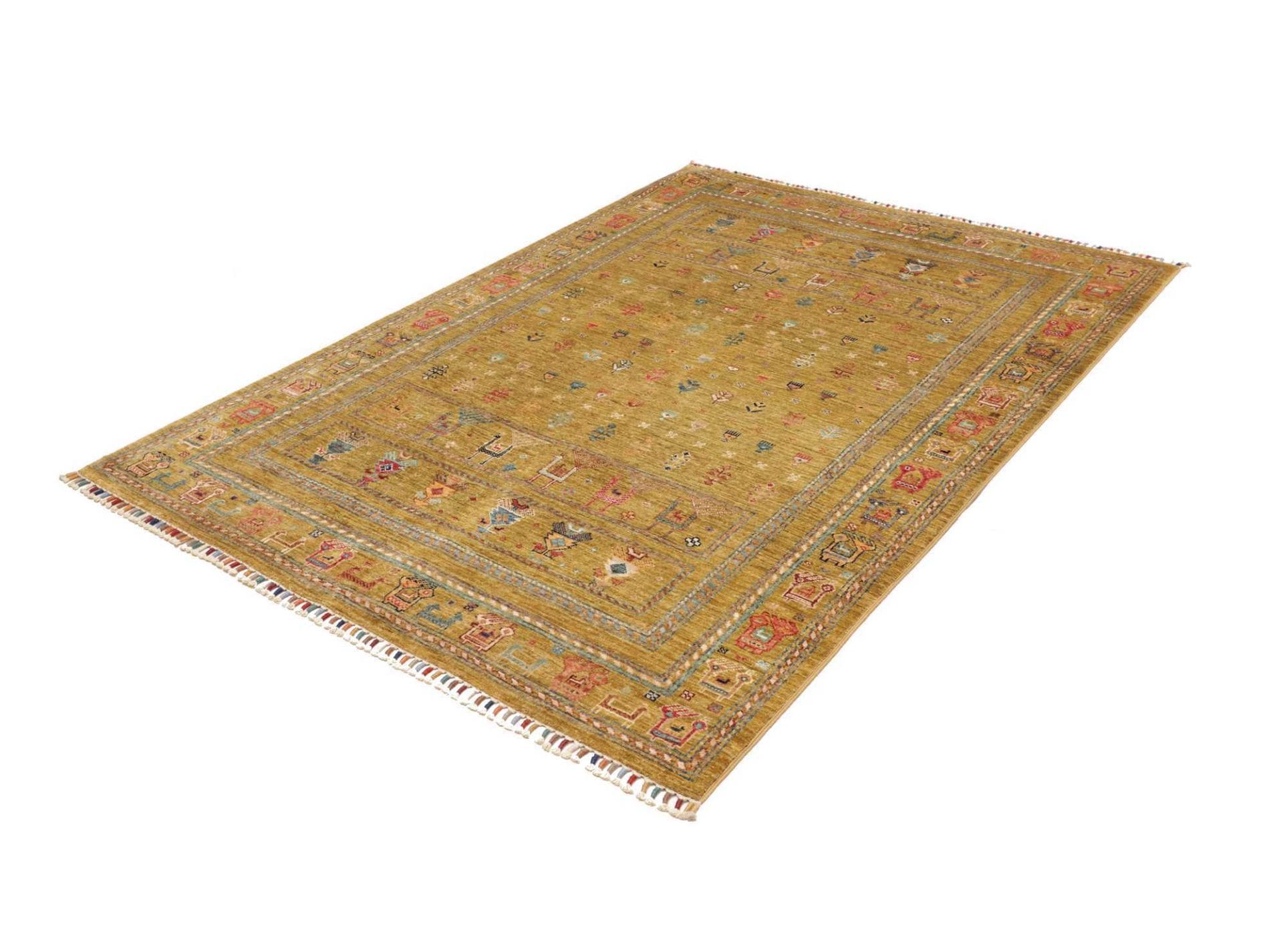 Alternative view of Hand-Knotted Samarkand Pakistani Rug, 153 × 206 cm, Wool