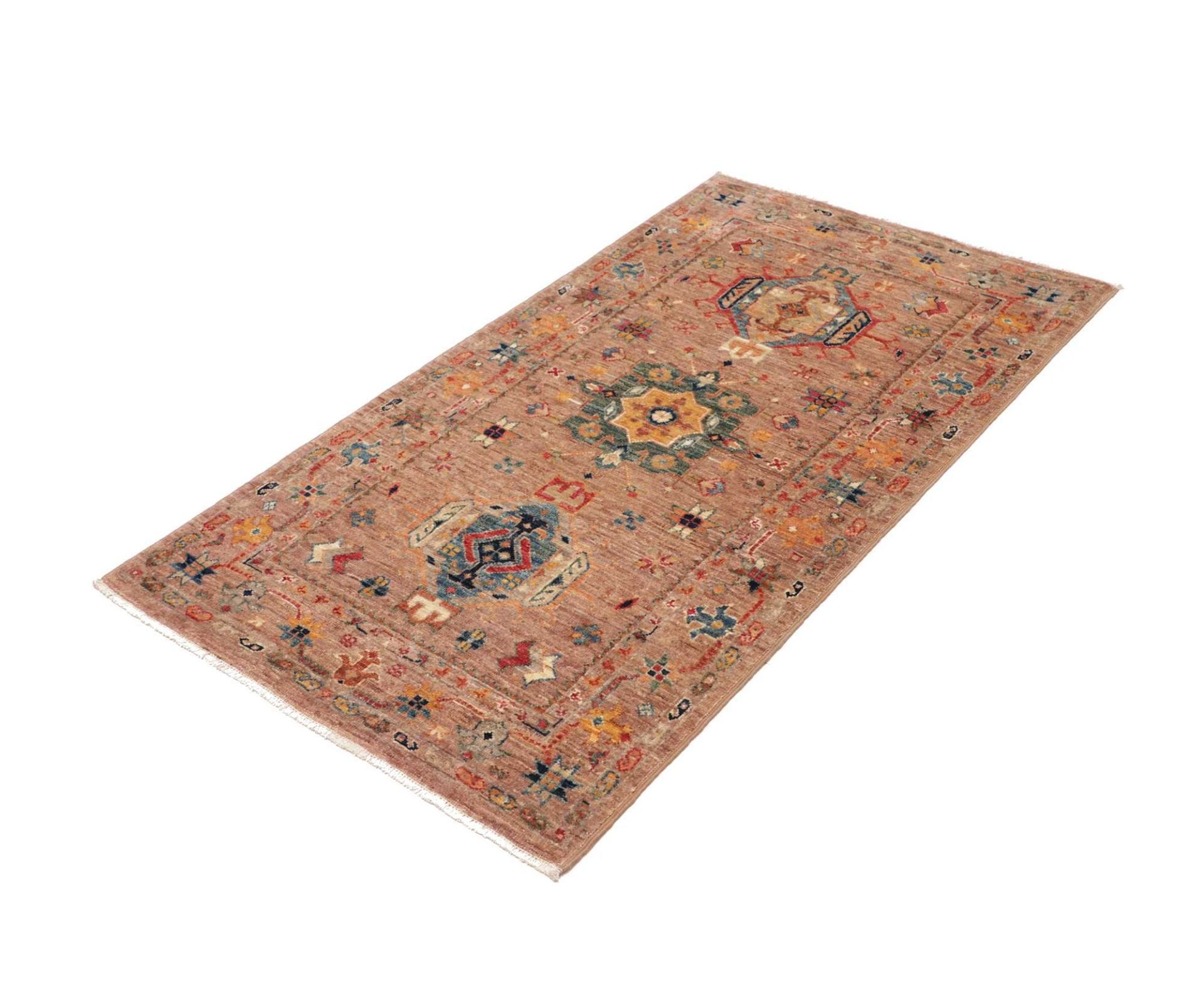 Alternative view of Samarkand Pakistani Rug 82 × 135 cm in Wool, hand-knotted