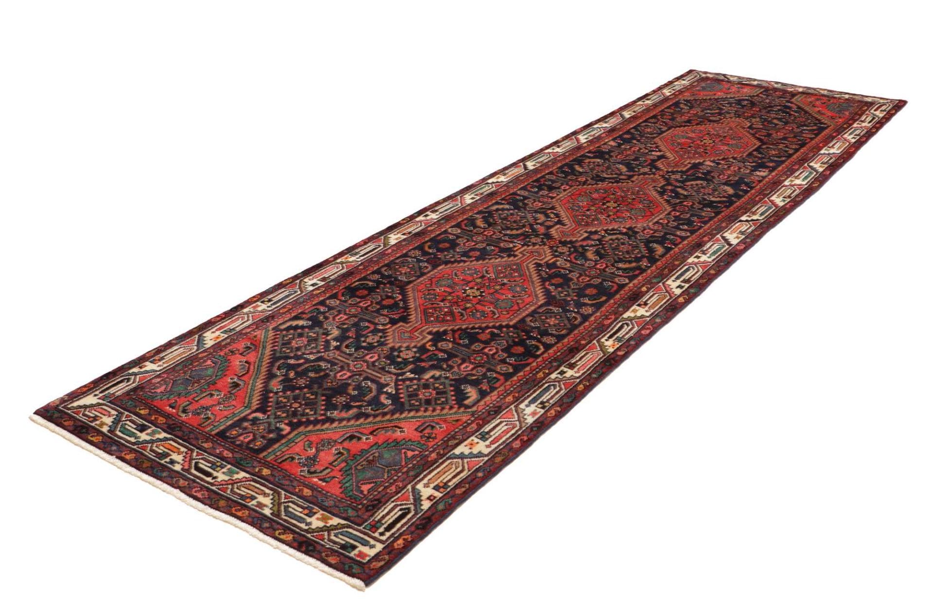 Alternative view of Hand-Knotted Hamadan Herati Persian Rug, 113 × 360 cm, Wool