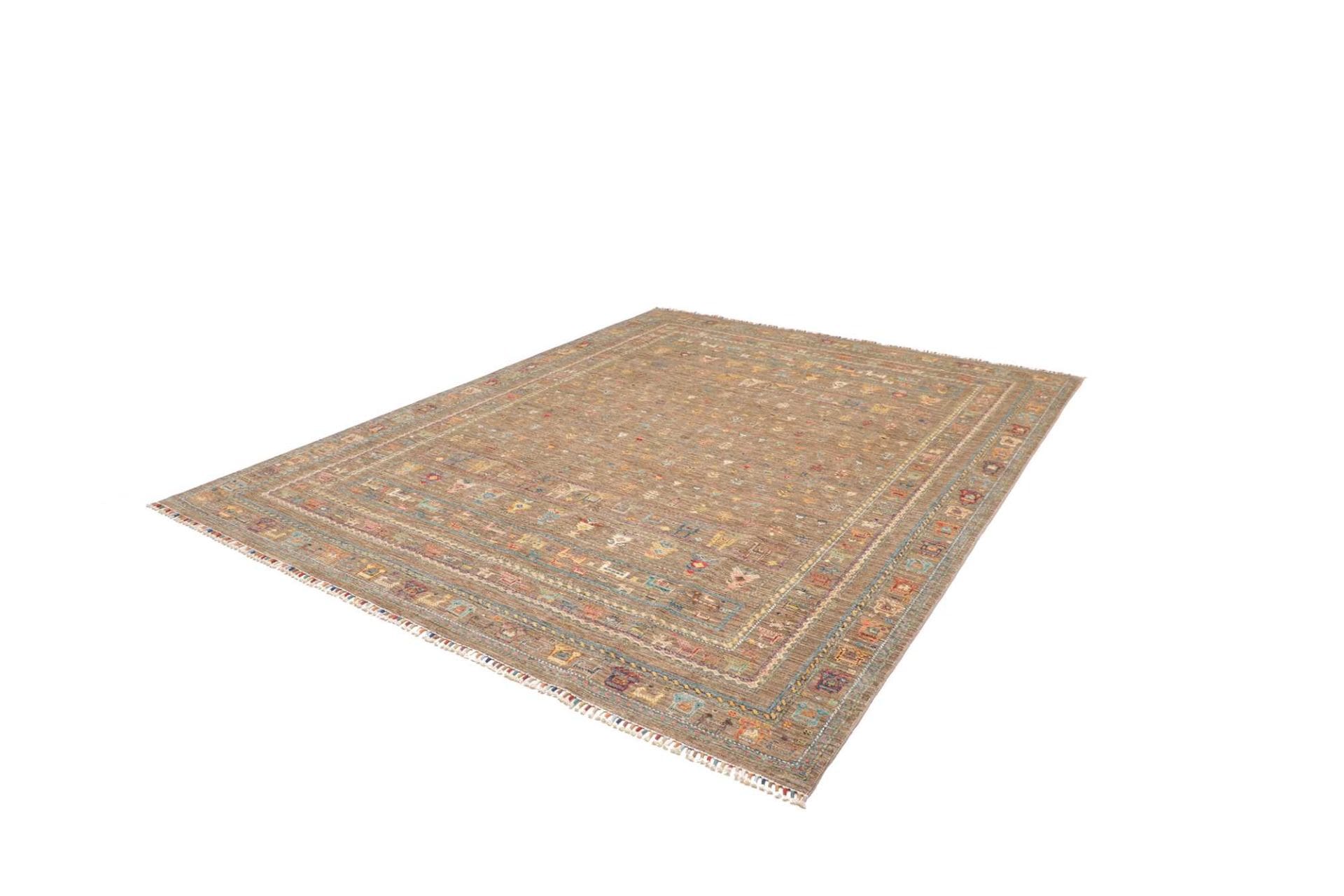 Alternative view of Wool Samarkand Pakistani Rug 245 × 300 cm, hand-knotted