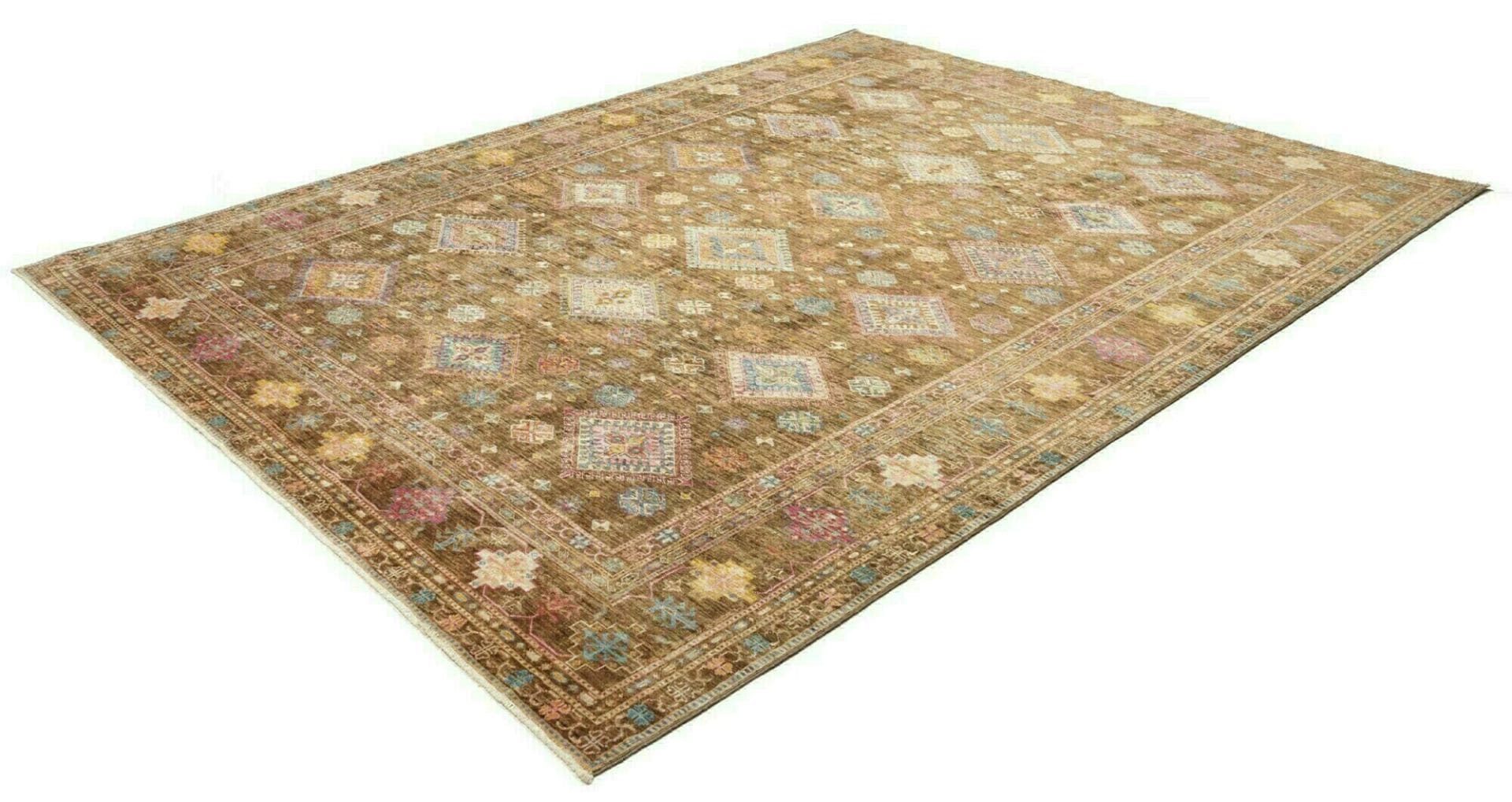 Alternative view of Wool Kazak Pakistani Rug 244 × 313 cm, hand-knotted